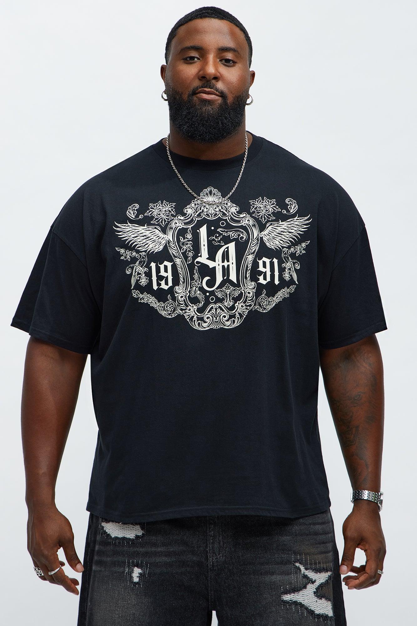 West Coast Royalty Oversized Short Sleeve Tee - Black Male Product Image