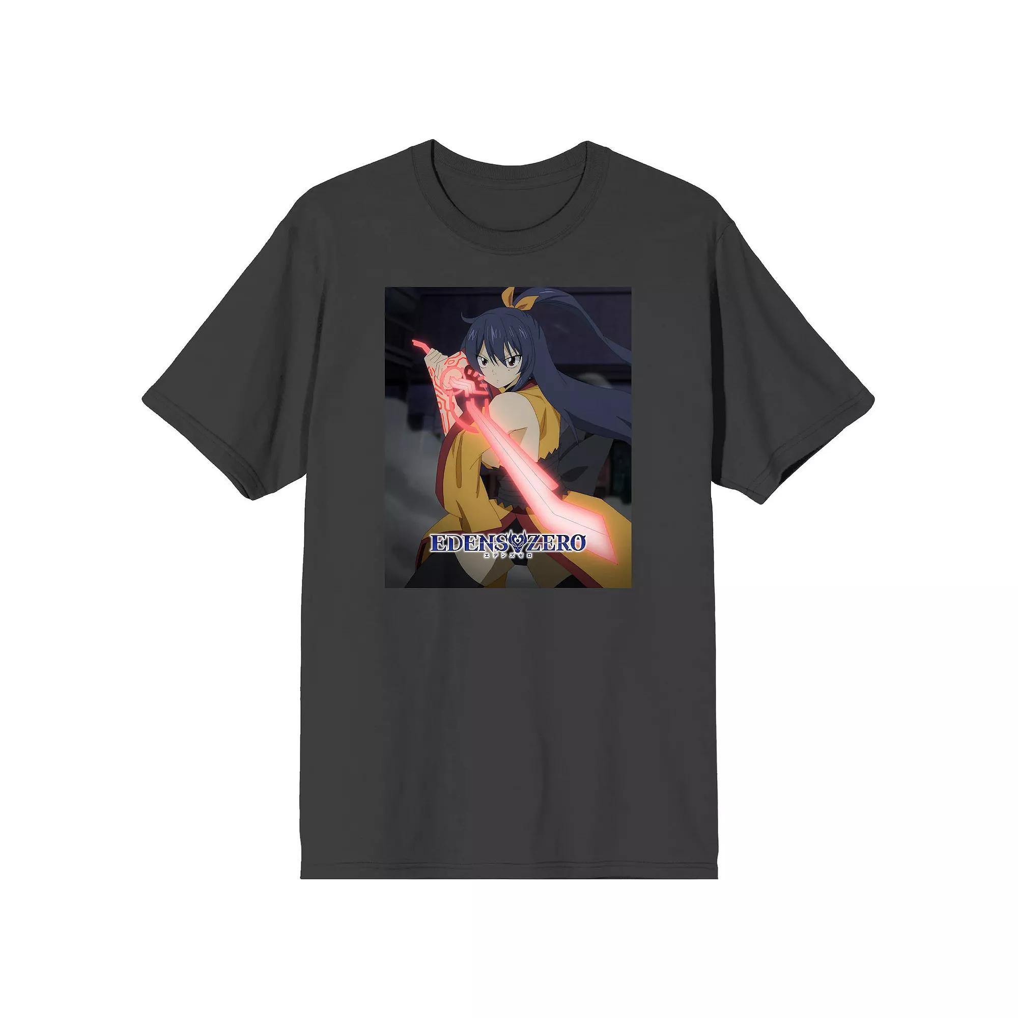 Men's Edens Zero Homura Kogetsu Graphic Tee, Size: XL, Gray Product Image