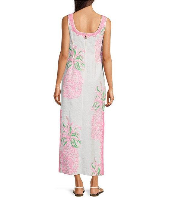 Lilly Pulitzer Marleigh Stretch Butterfly Jacquard Crew Neck Sleeveless Shift Dress Product Image