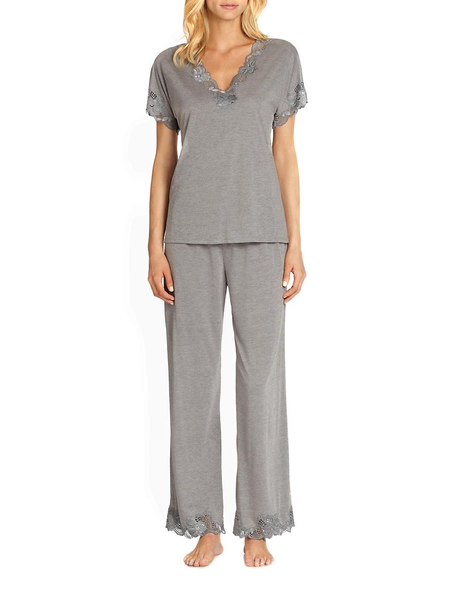 Womens Zen Floral Jersey Pajamas Product Image