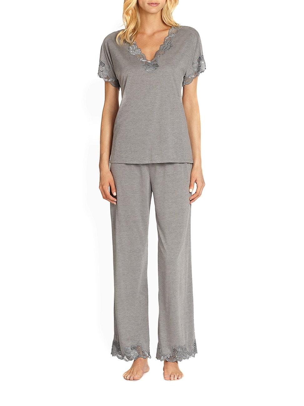 Womens Zen Floral Jersey Pajamas Product Image