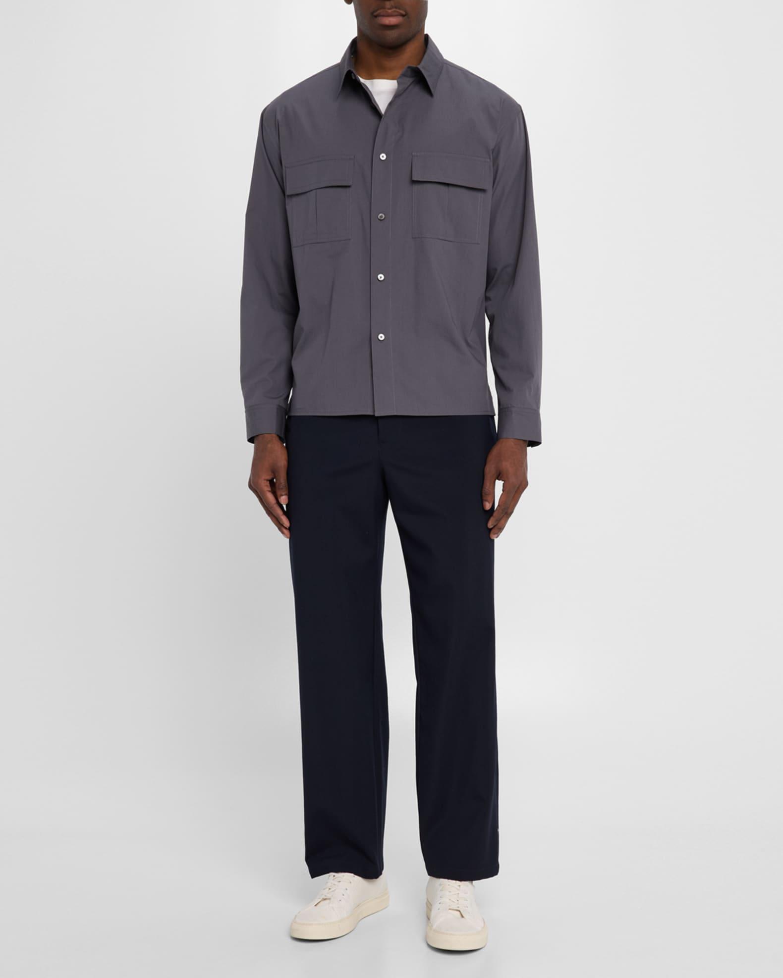 Men's Multi-Pocket Button-Down Shirt Product Image