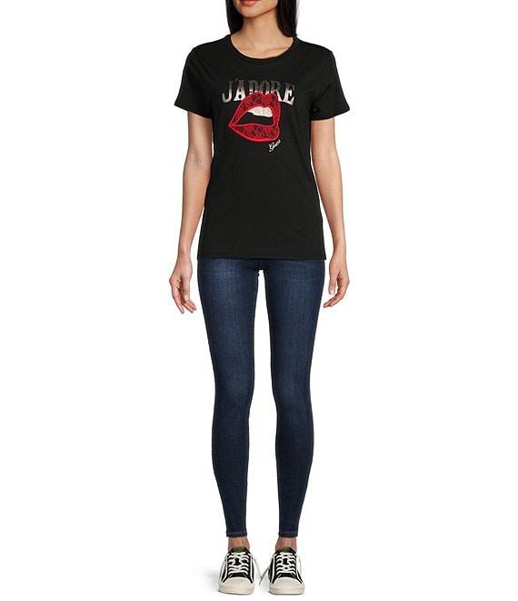 Guess Curve Mid Rise Skinny Jeans Product Image