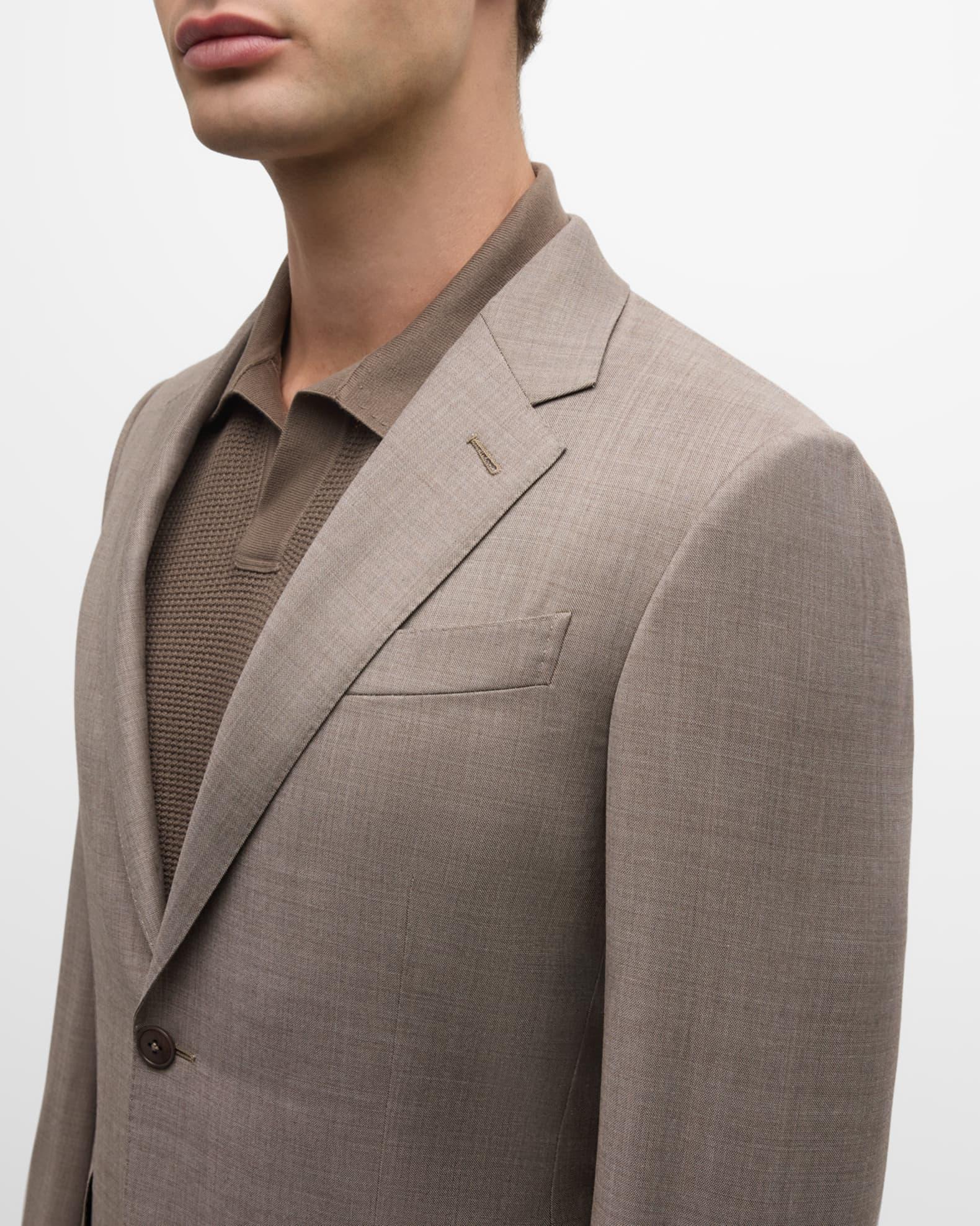 Men's Wool Sharkskin Suit Product Image