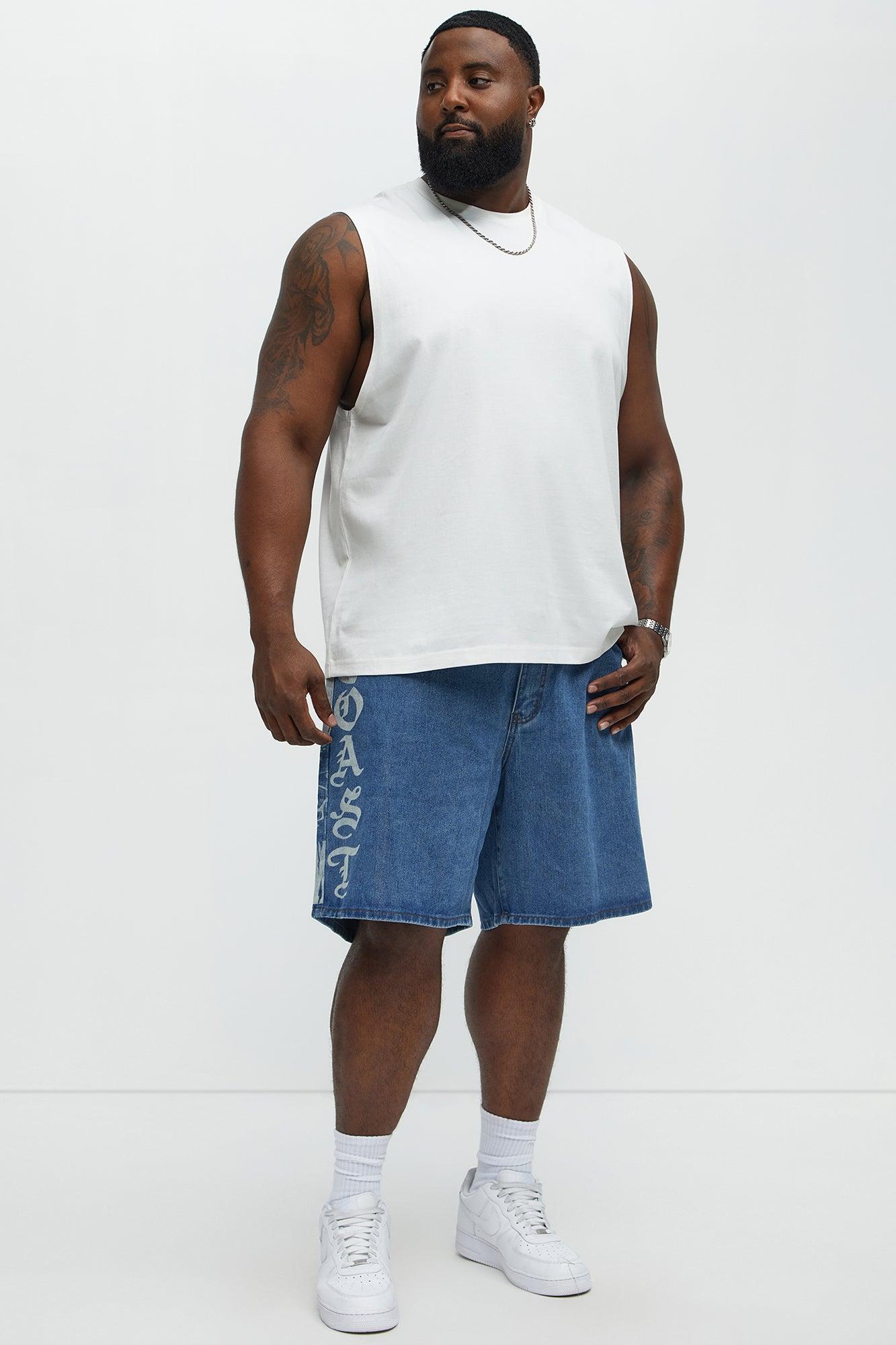 Coast Drift Relaxed Denim Shorts - Medium Blue Wash Product Image