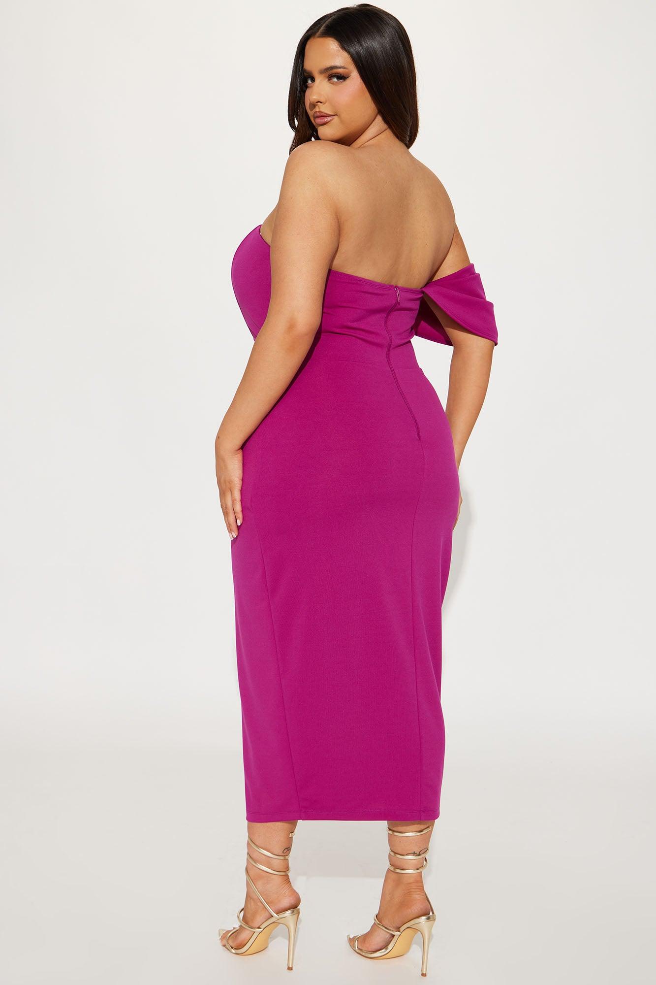 Camilla Midi Dress - Magenta Product Image
