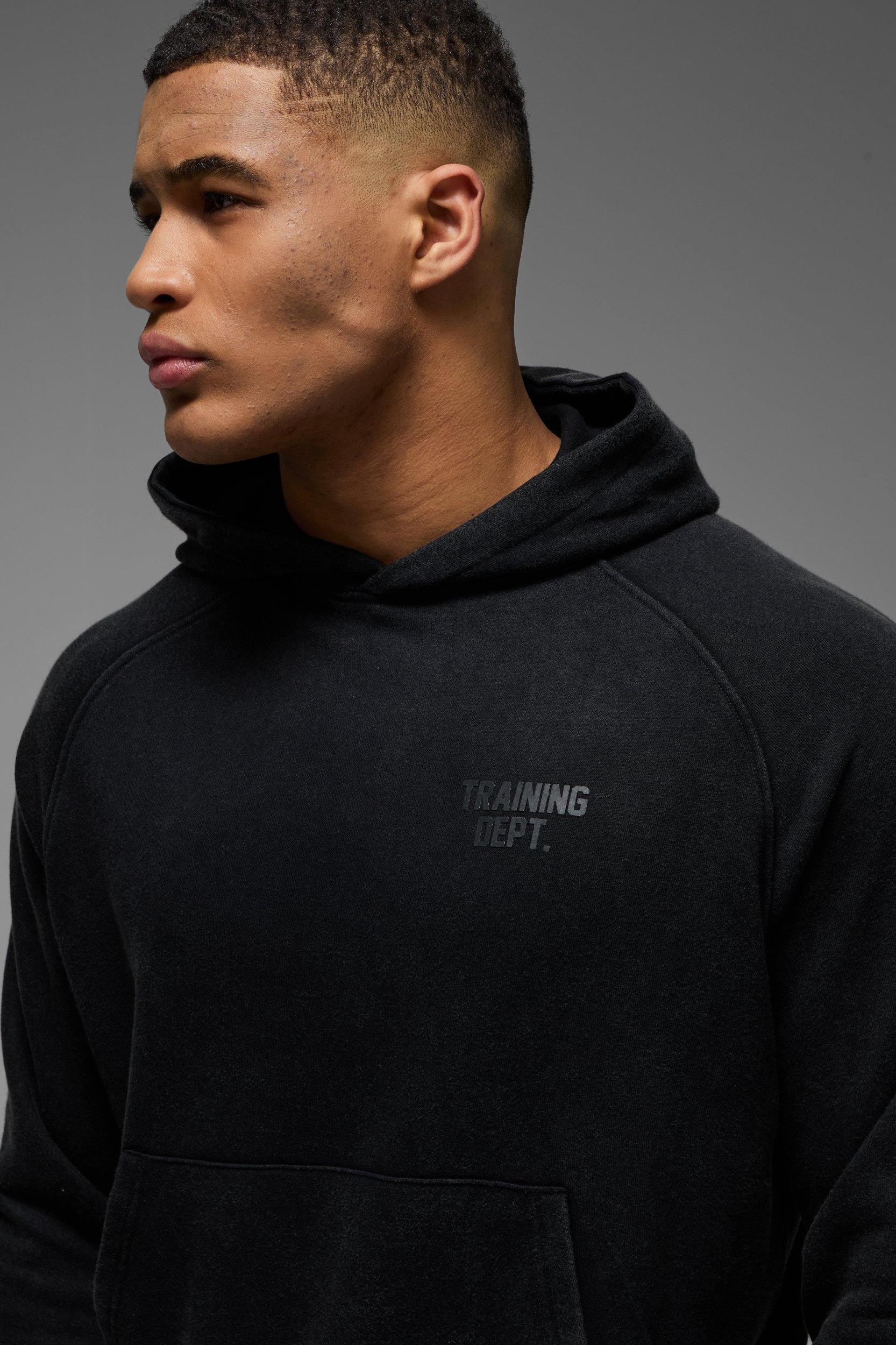 Man Active Training Dept Oversized Washed Short Tracksuit | boohooMAN USA Product Image