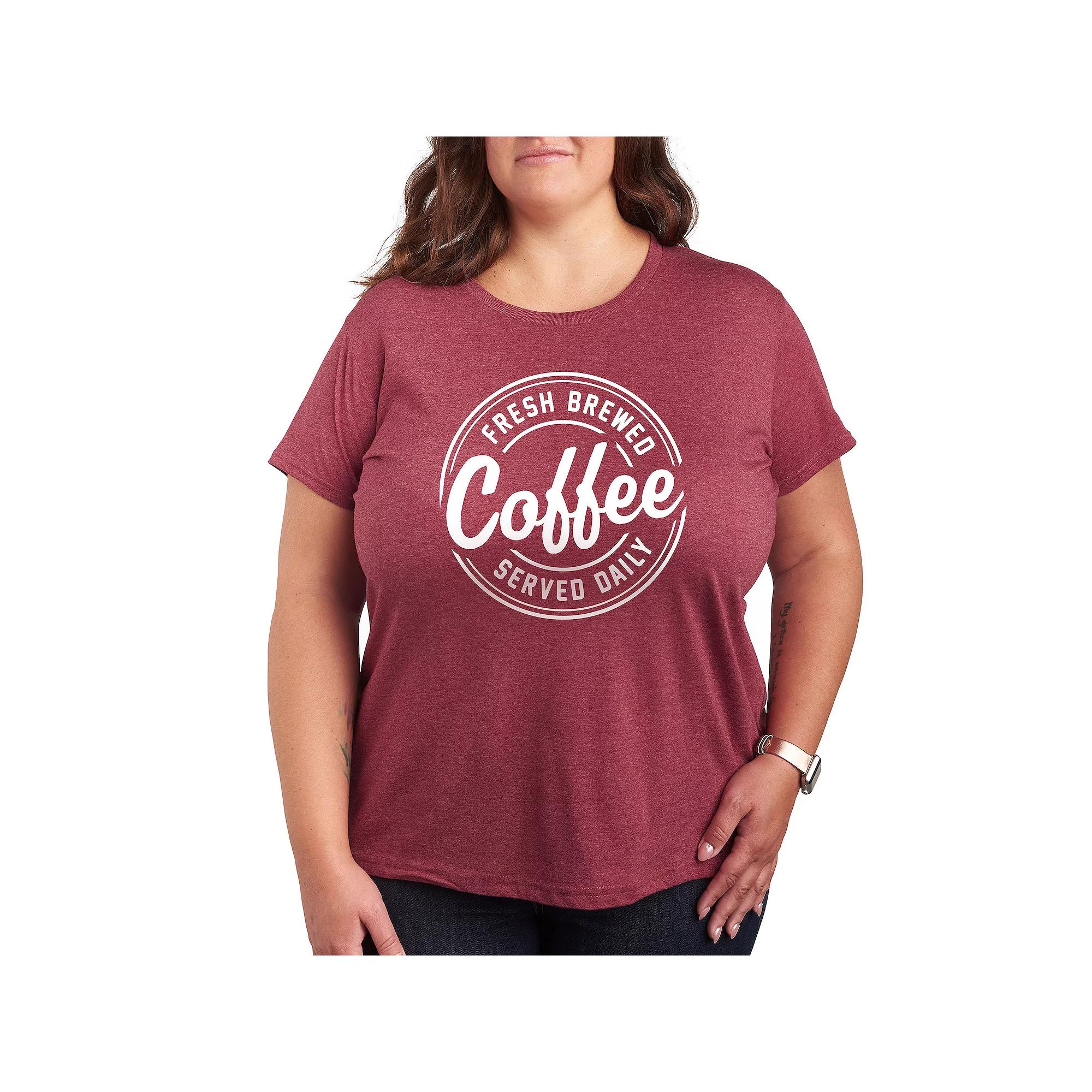 Plus Coffee Sign Graphic Tee, Women's,  Product Image