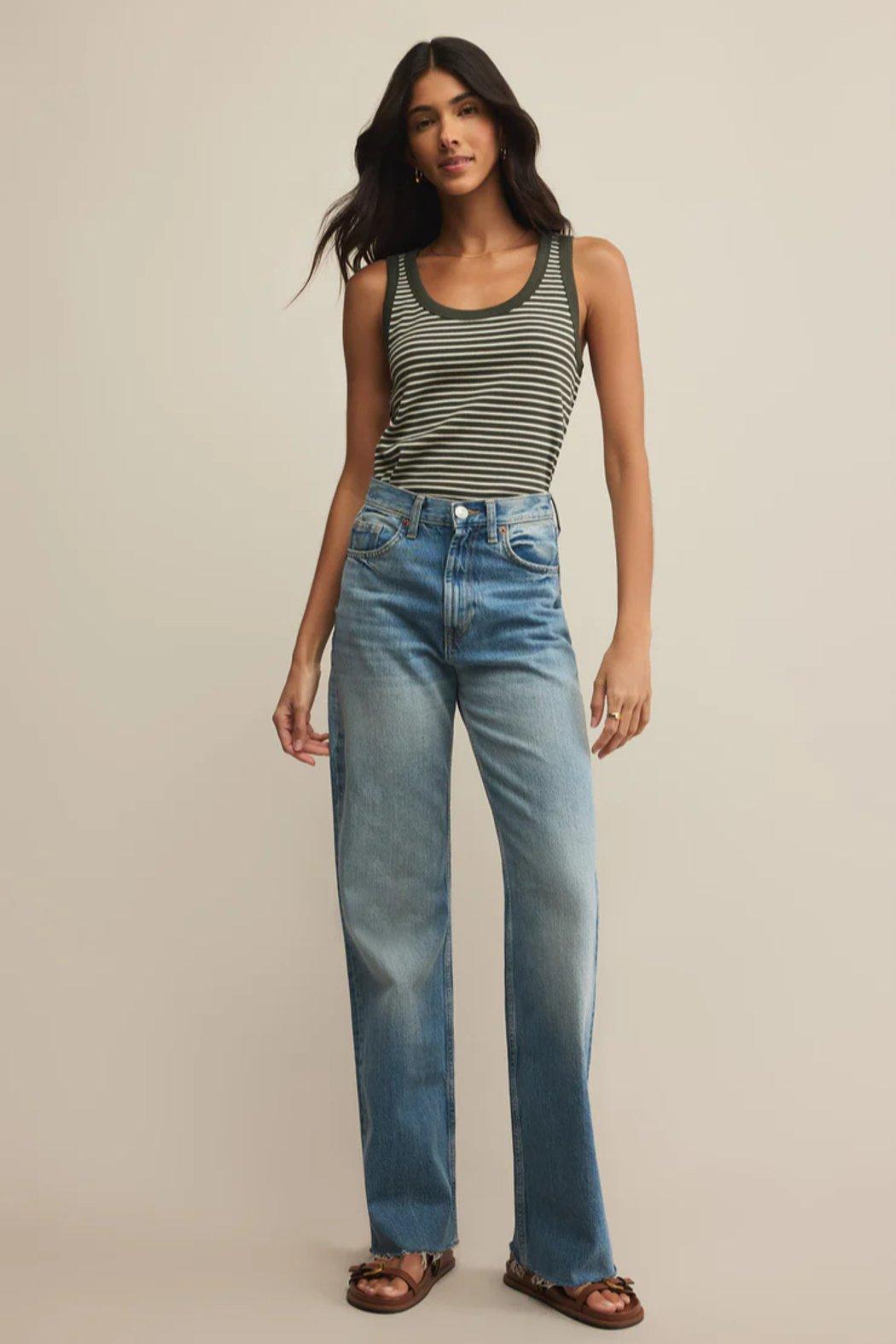 Elin Stripe Rib Tank Product Image