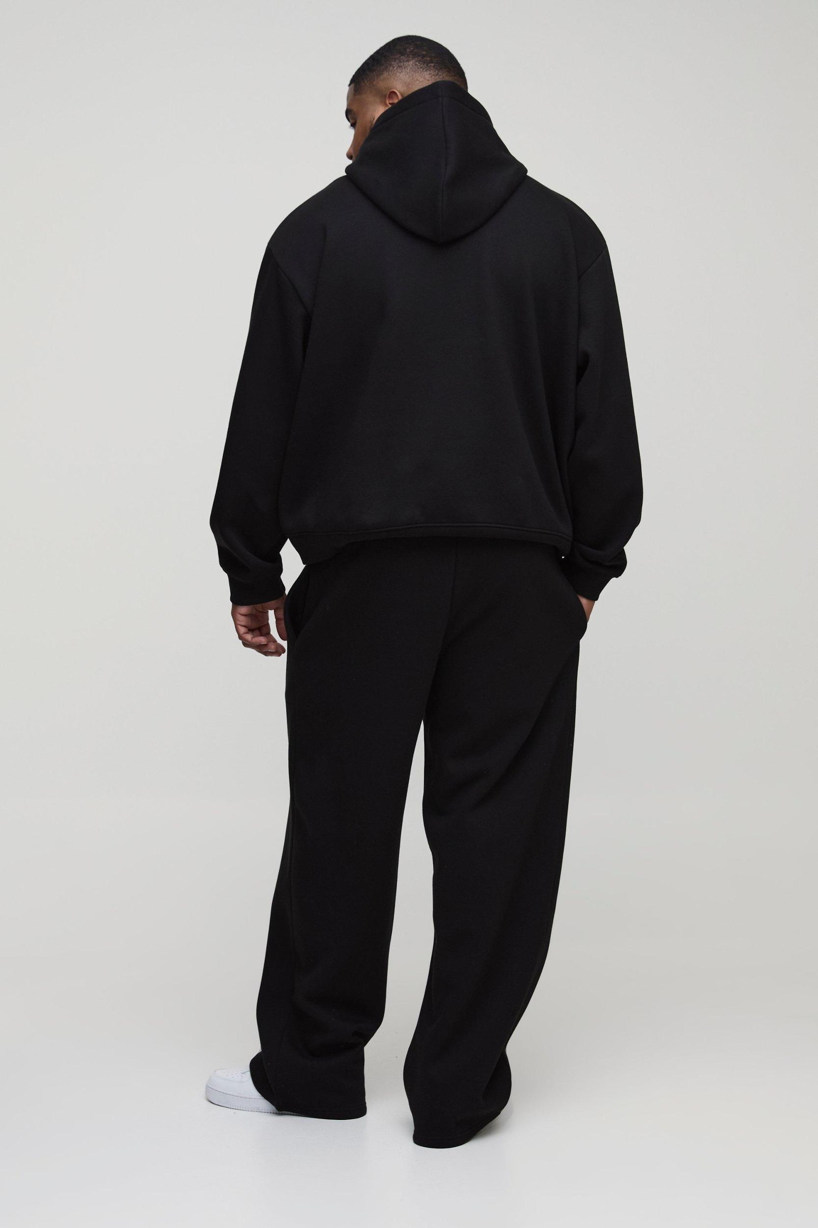 Plus Oversized Boxy Split Hem Homme Tracksuit | boohooMAN USA Product Image