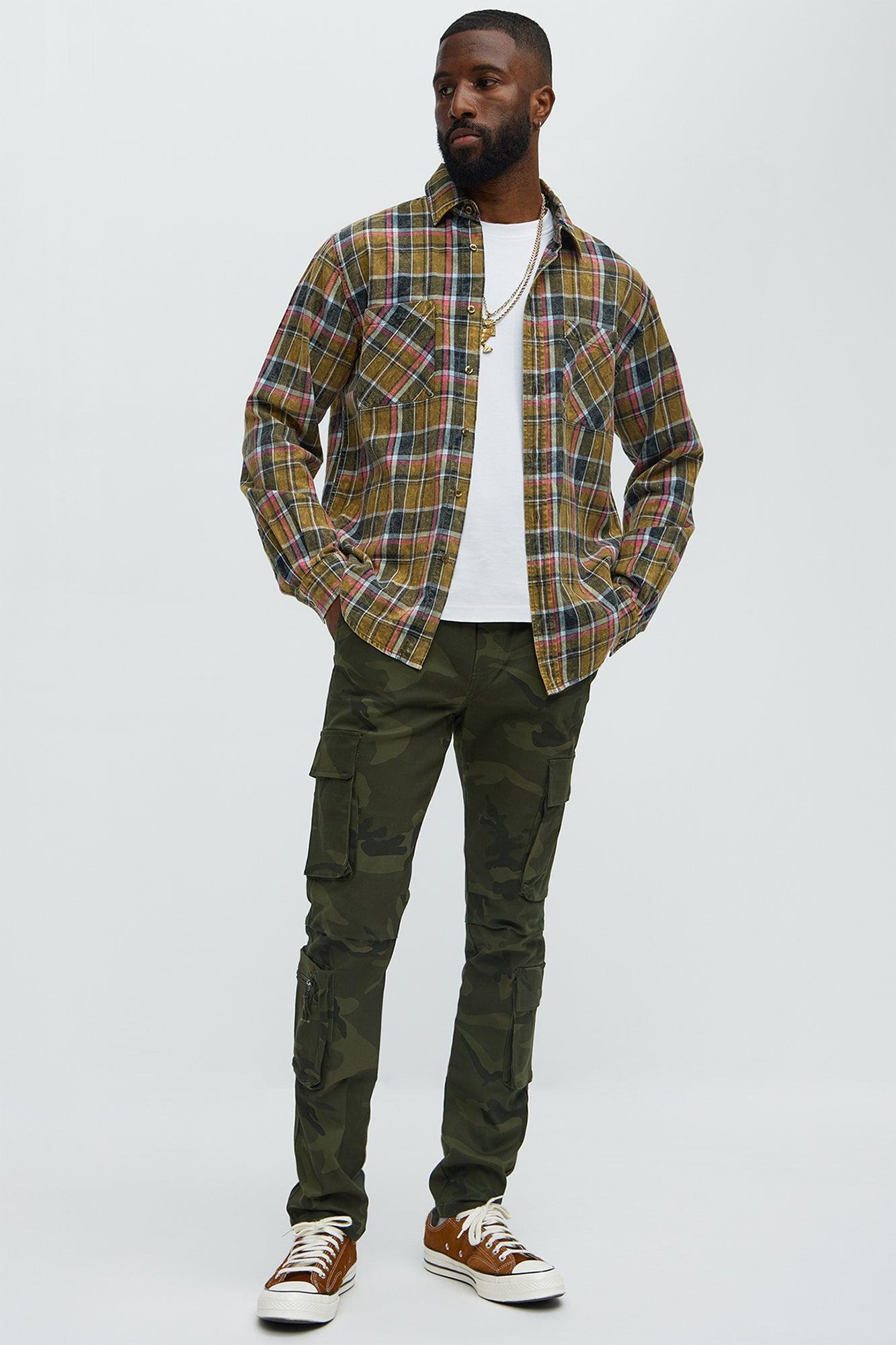 Stay On It Skinny Cargo Pants - Camouflage Male Product Image