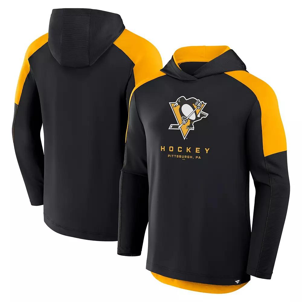 Men's Fanatics Black Pittsburgh Penguins Meta Game Transitional Pullover Hoodie,  Product Image