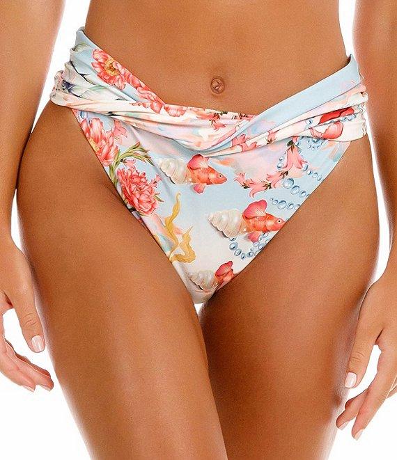 Agua Bendita Lily Nacar Twist Waist High Waisted Swim Bottom Product Image