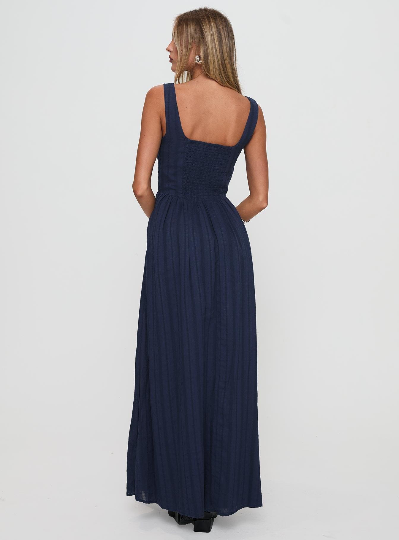 Lorinda Maxi Dress Navy Product Image