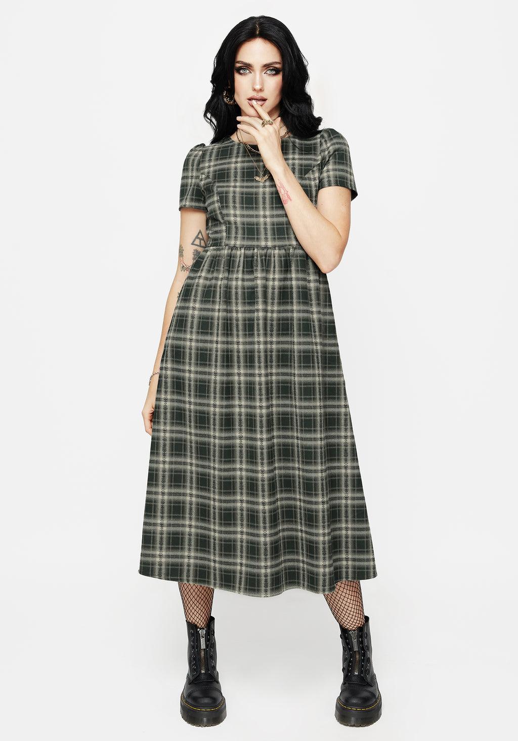 Tulisa Check Midi Dress Product Image