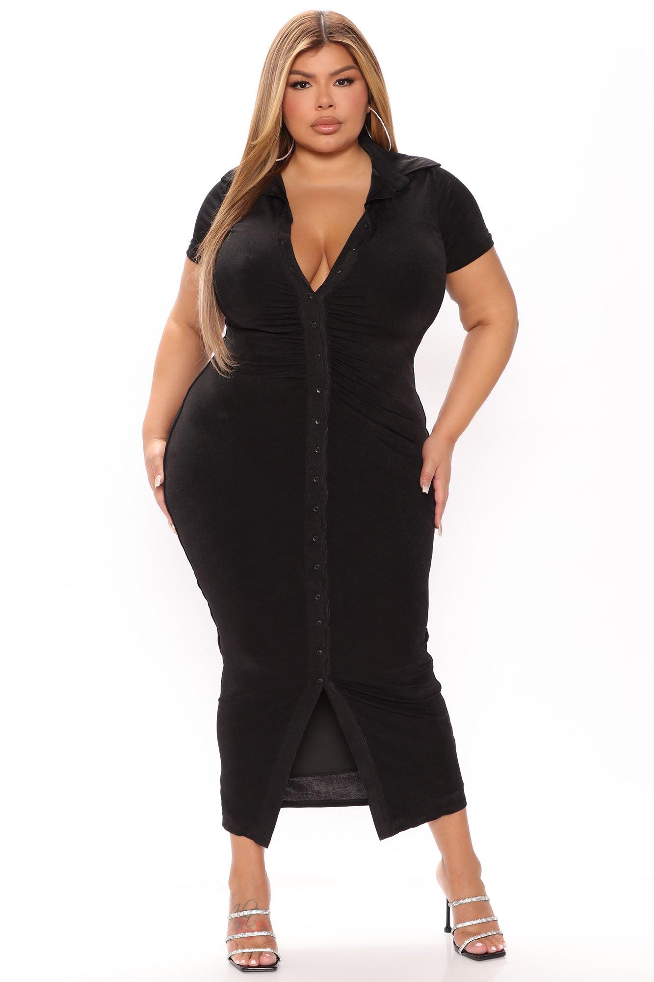 Silky Smooth Slinky Maxi Dress - Black Product Image
