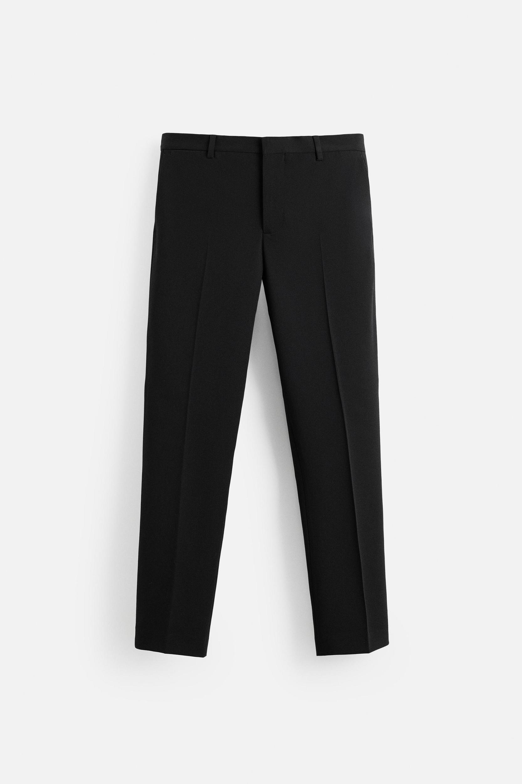WOOL BLEND TUXEDO SUIT PANTS Product Image