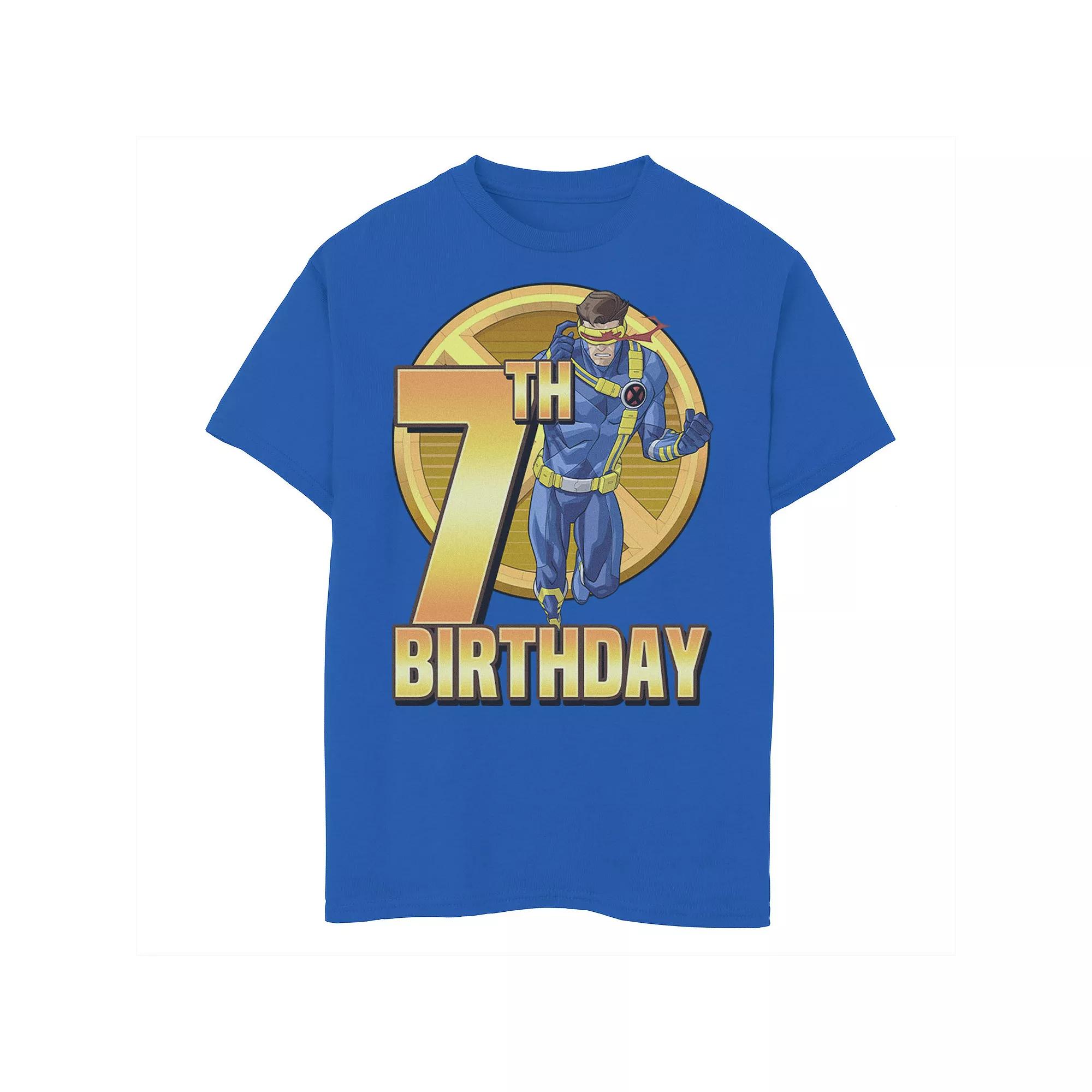 Boys 8-20 Marvel X-Men Cyclops Action Pose 7th Birthday Graphic Tee, Boy's,  Product Image