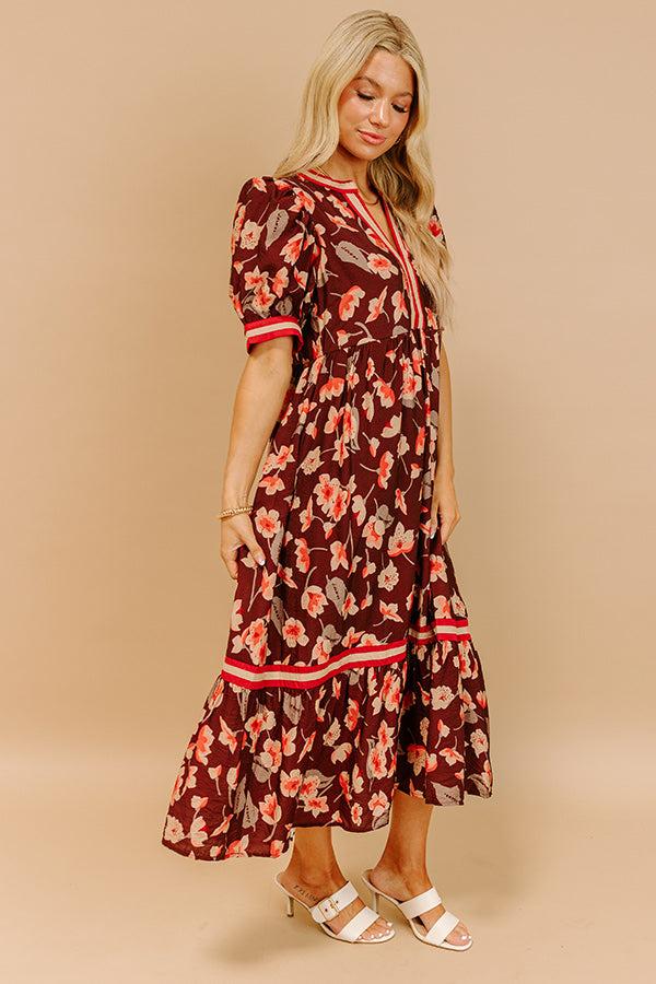 Harvest Blossom Floral Midi Dress Product Image
