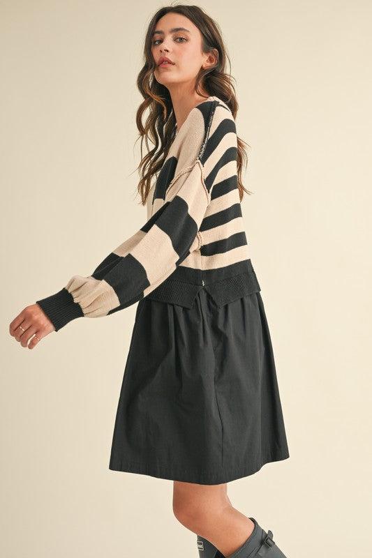 Sweater Knit Top Comfy Dress Product Image