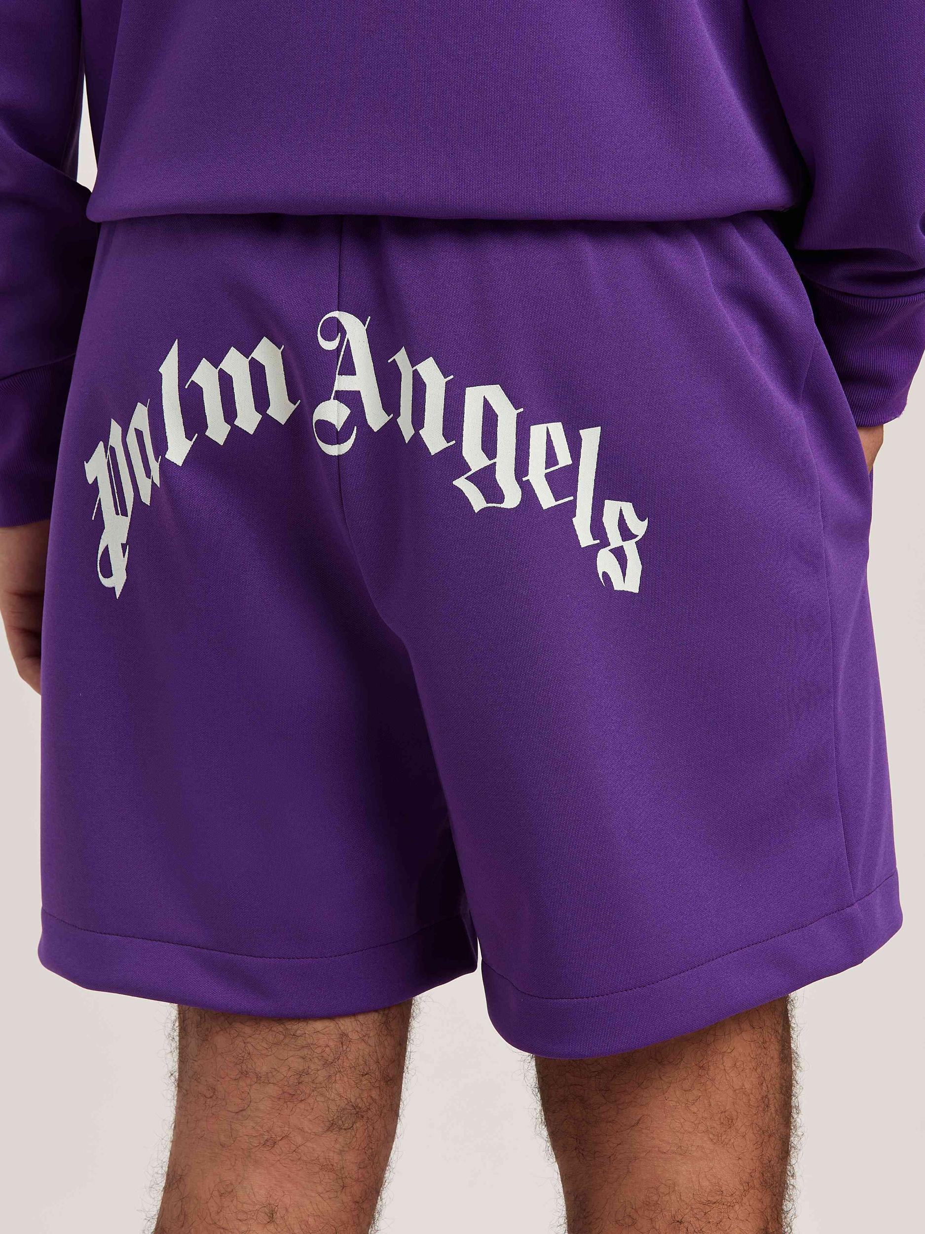 BACK CURVED LOGO TRACK SHORTS PURPLE - O Product Image