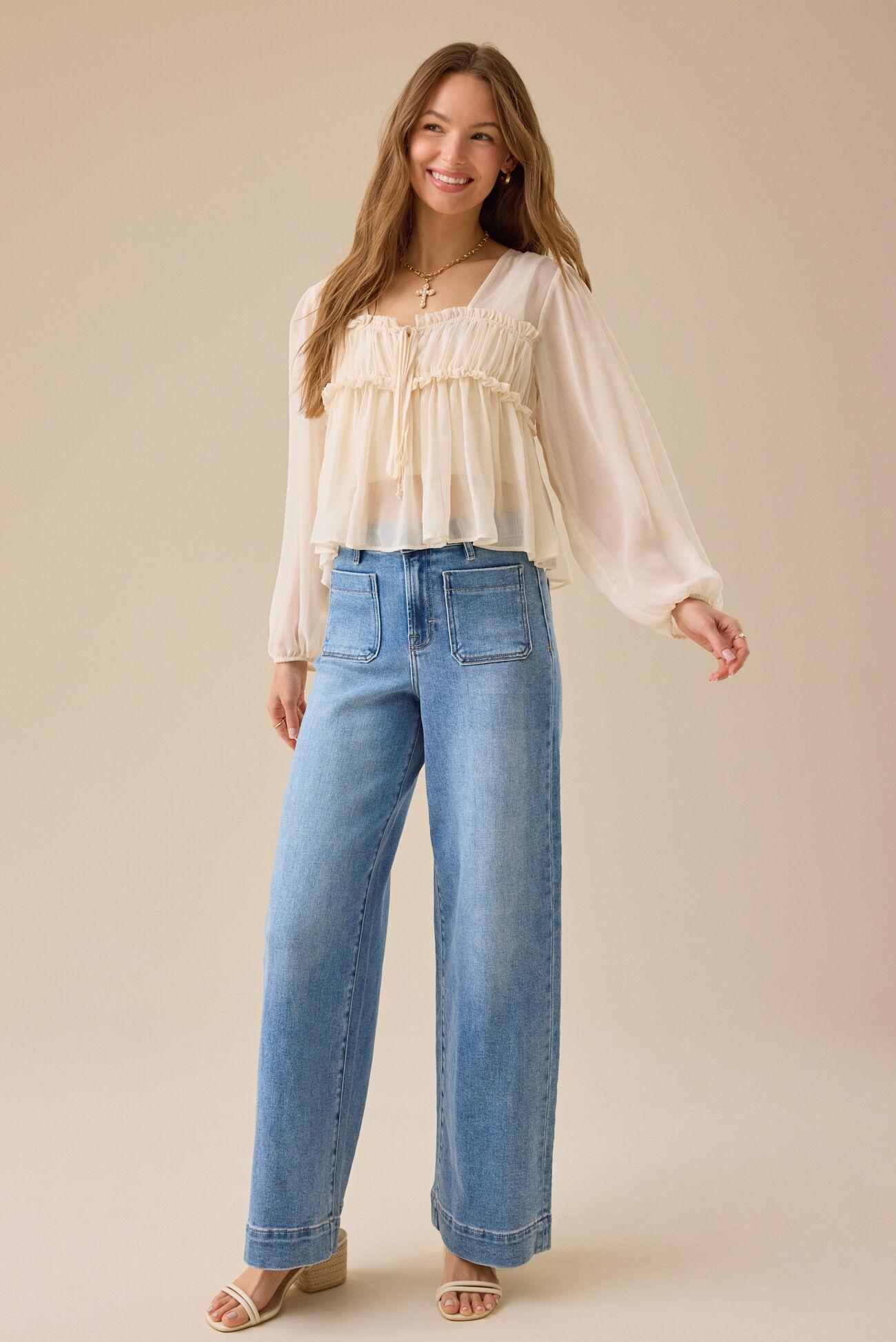 Darsea Chiffon Babydoll Top Product Image