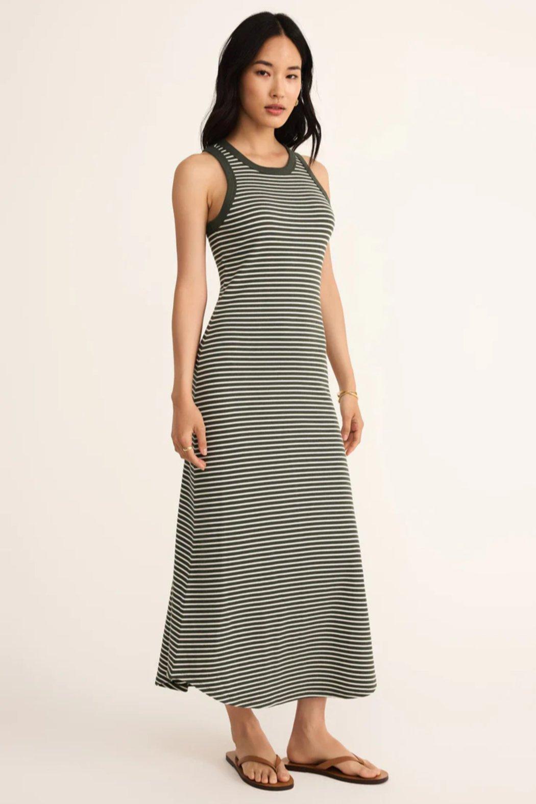 Goodwin Stripe Midi Dress Product Image