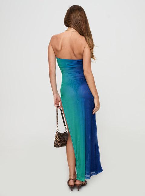 Rosalina Maxi Dress Blue Product Image