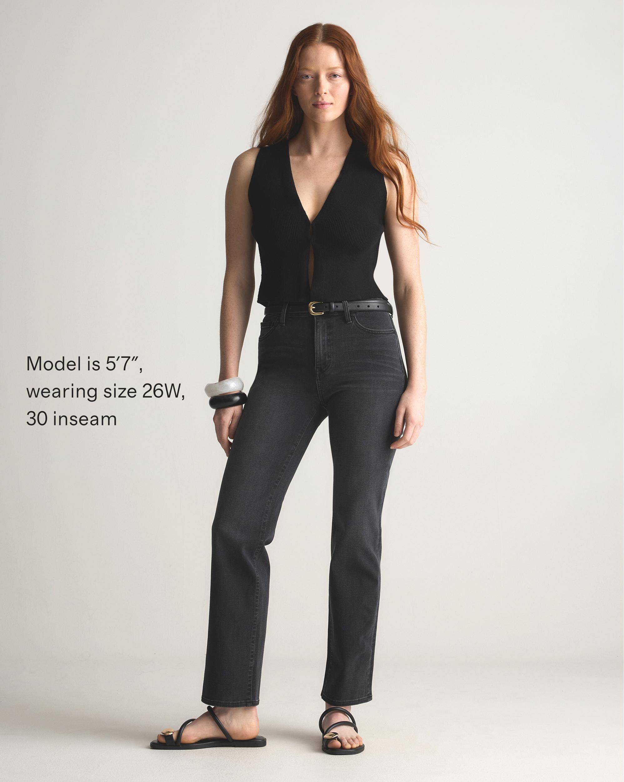 Quince | Women's Bella Stretch Straight Jeans Organic Cotton Product Image