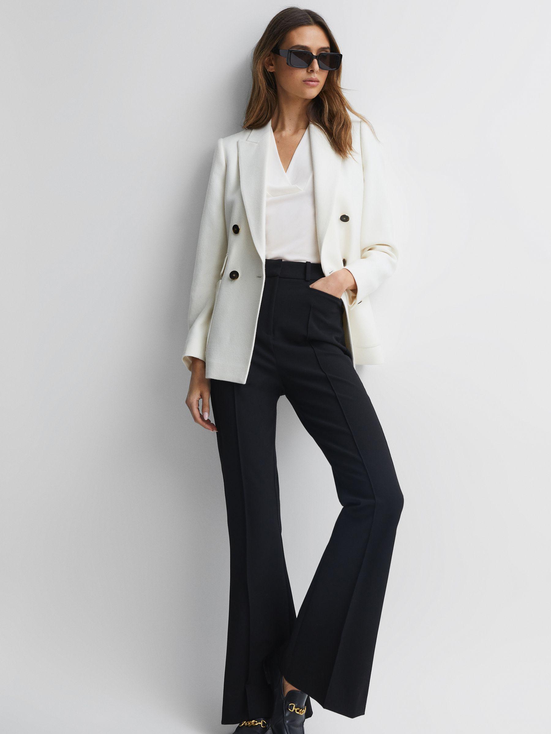 V-Neck Shell Blouse in Cream Product Image