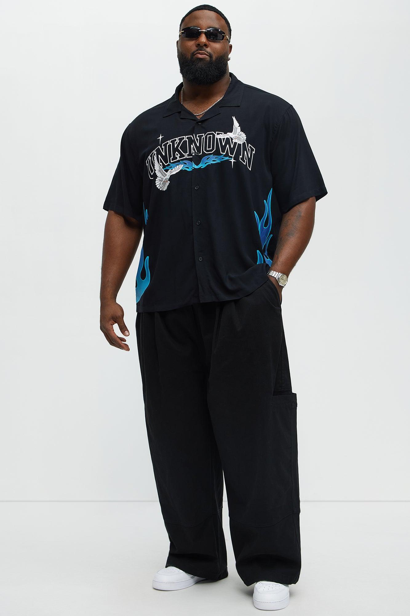 Baggy Damn Right Pants - Black Male Product Image