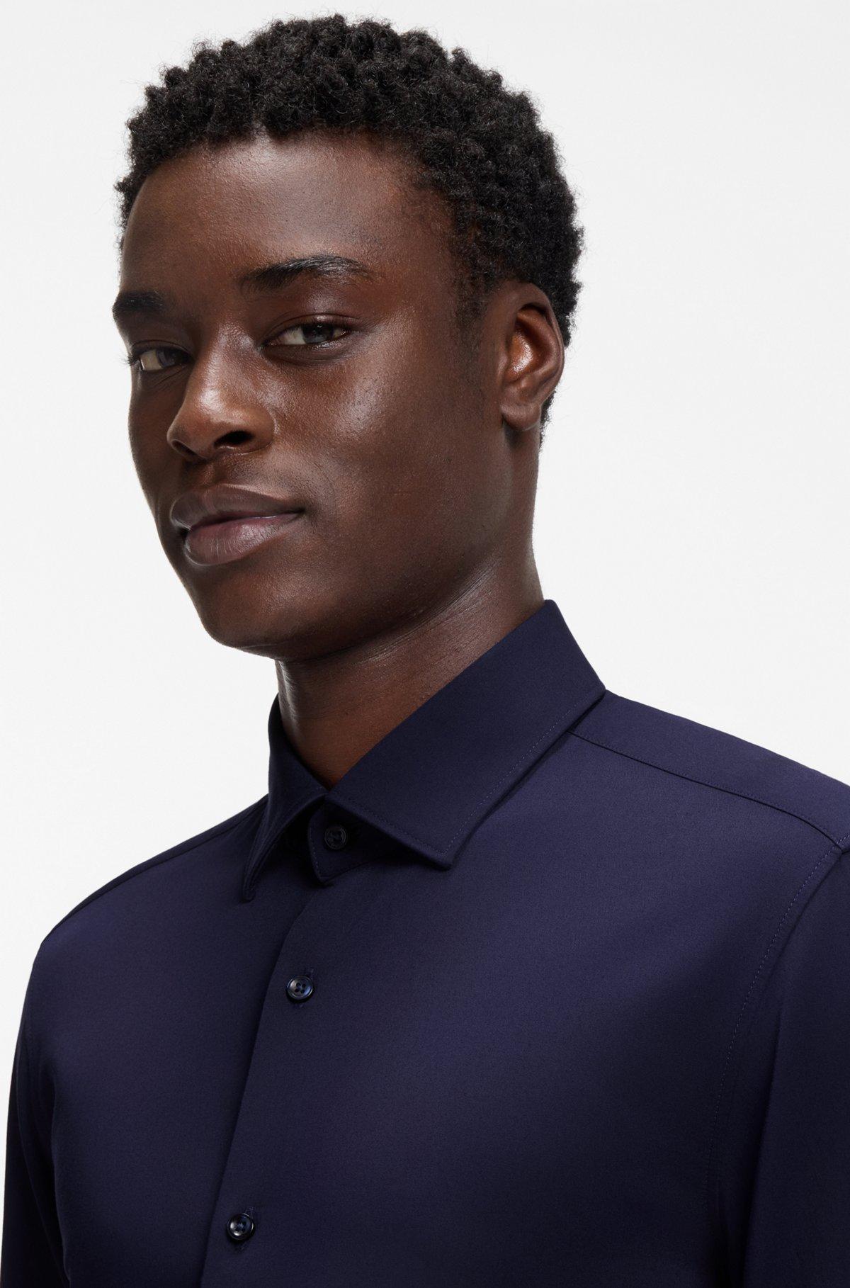 Slim-fit shirt in stretch twill Product Image