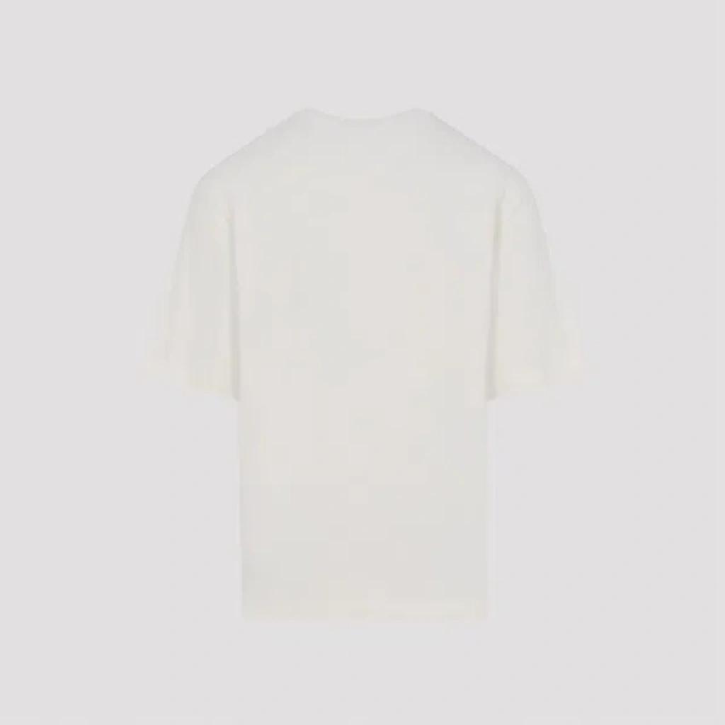 JACQUEMUS Graphic Print Crew Neck Short Sleeve T-shirt In White Product Image