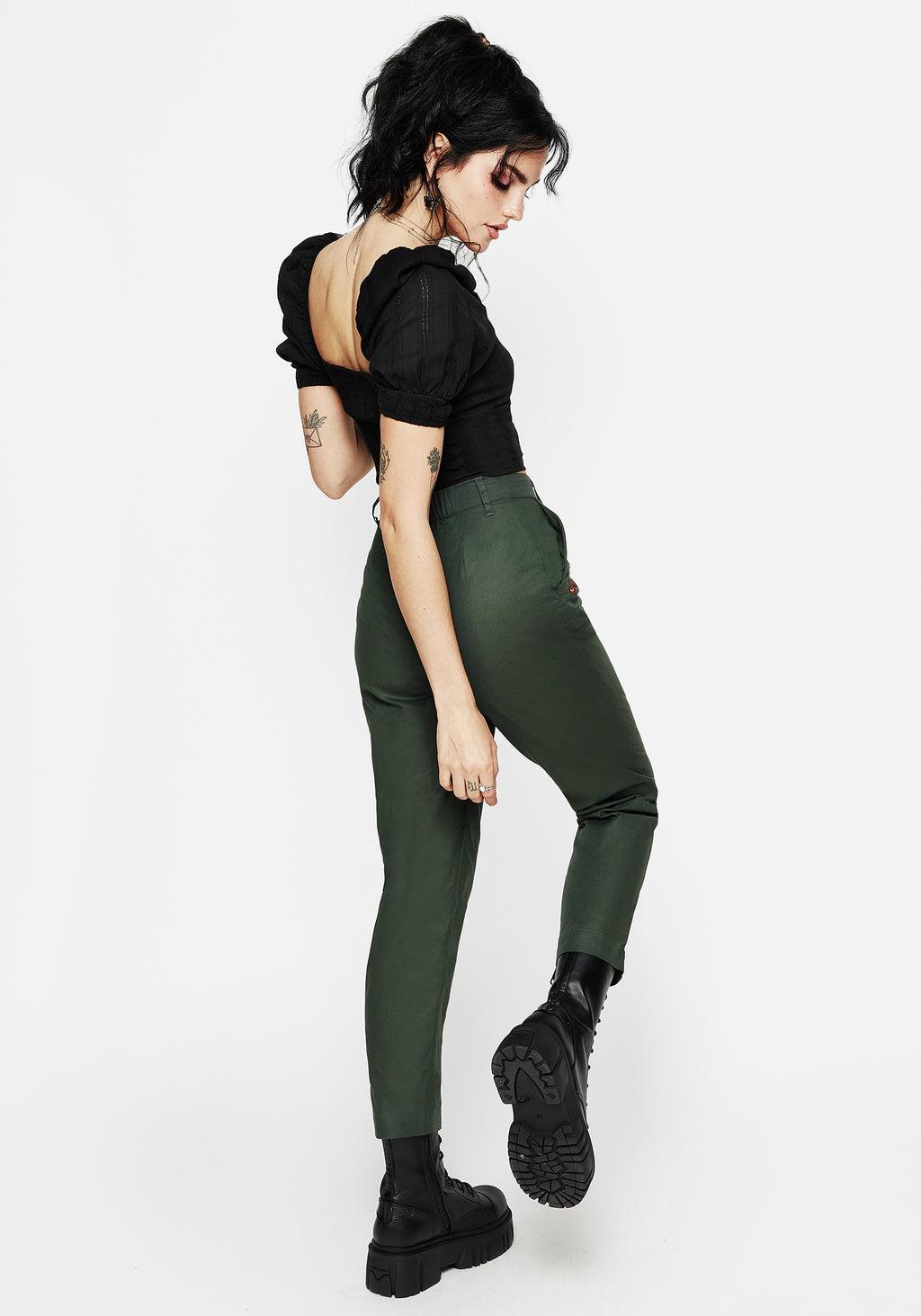 Whisper Embroidered Linen-Blend Tapered Trousers Product Image