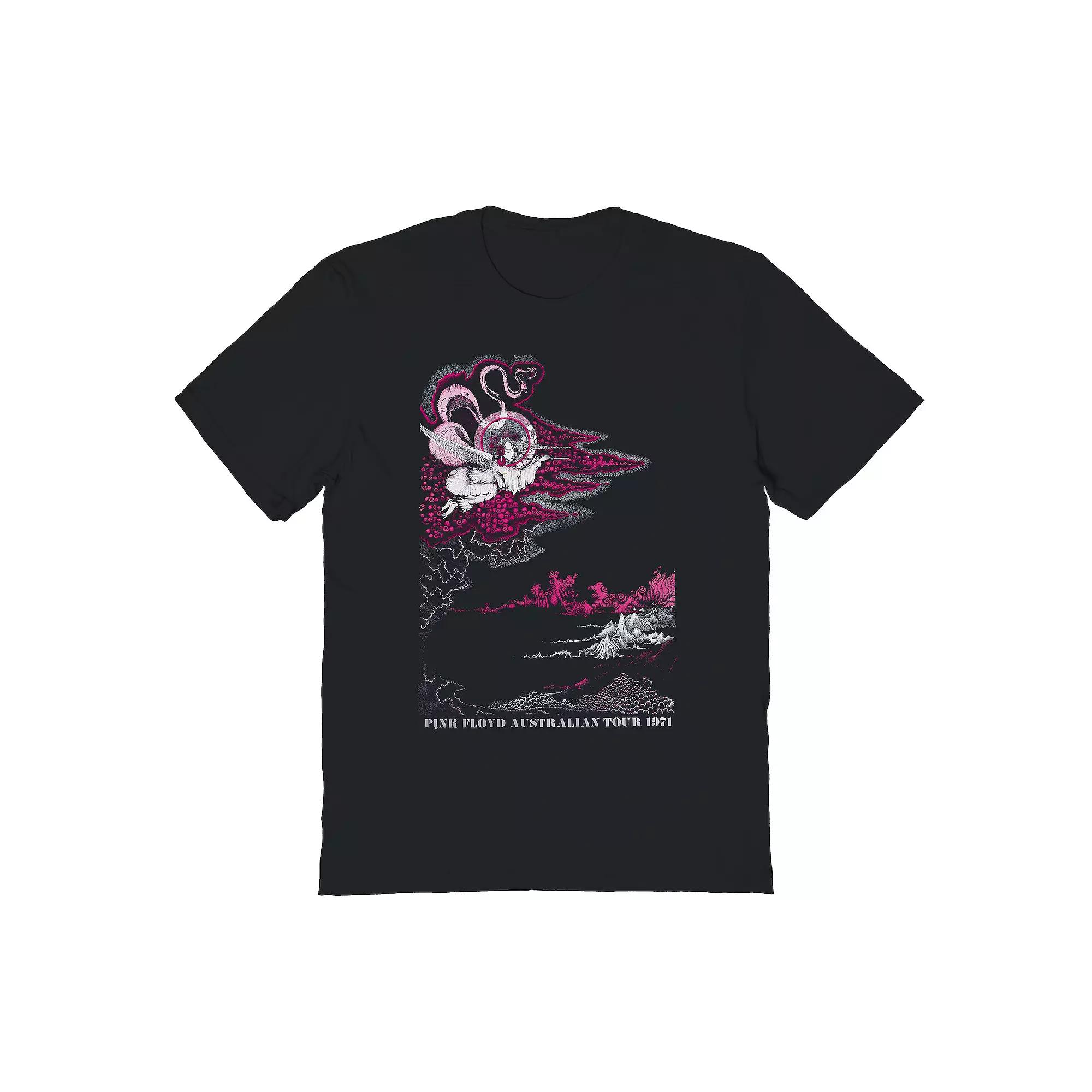 Men's Pink Floyd Australian Tour Graphic Tee, Size: Large, Black Product Image