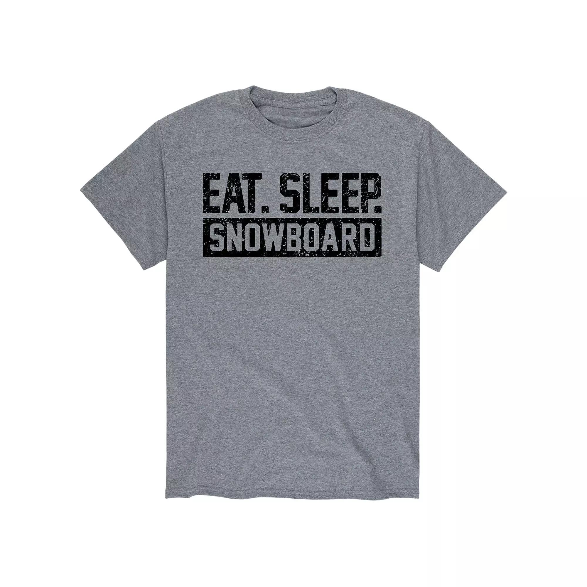 Men's Eat Sleep Snowboard Tee,  Product Image