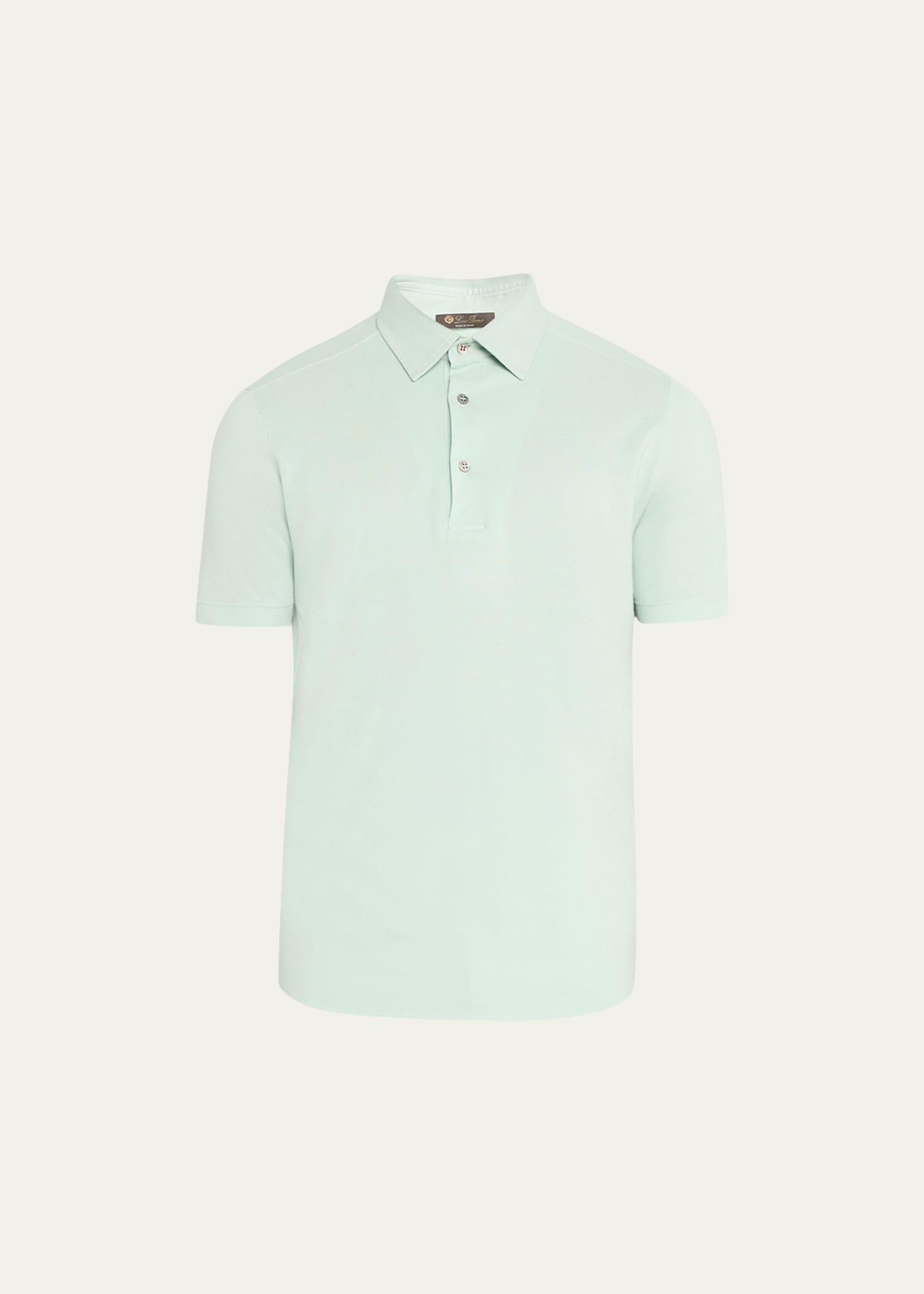 Men's Cotton Pique Polo Shirt Product Image