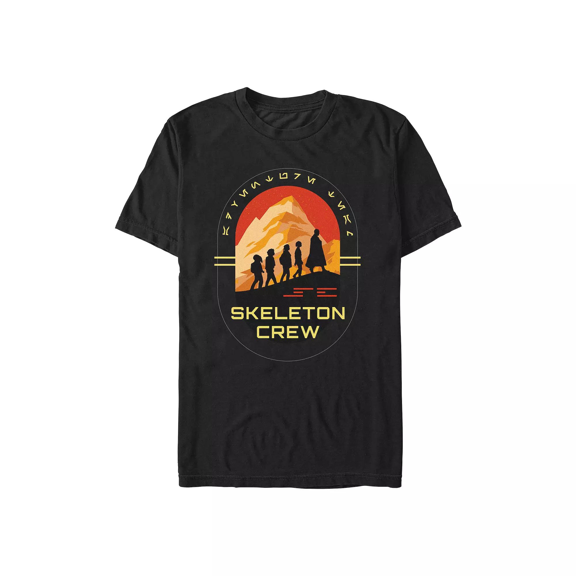 Men's Star Wars Skeleton Crew Walking Silhouettes Graphic Tee, Size: Medium, Black Product Image