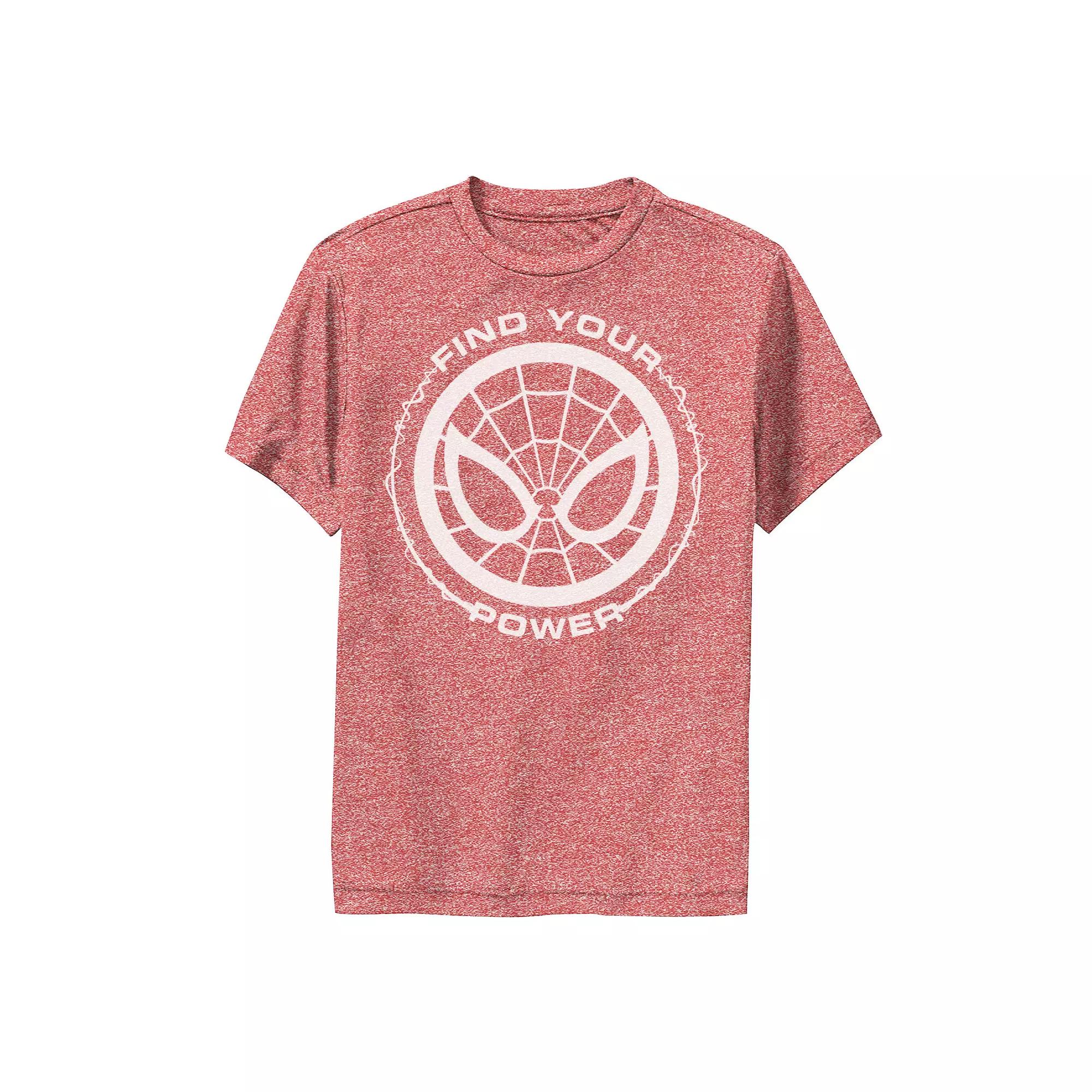 Boys 6-20 Marvel Spider-Man Find Your Power Simple Logo Performance Graphic Tee, Boy's,  Product Image