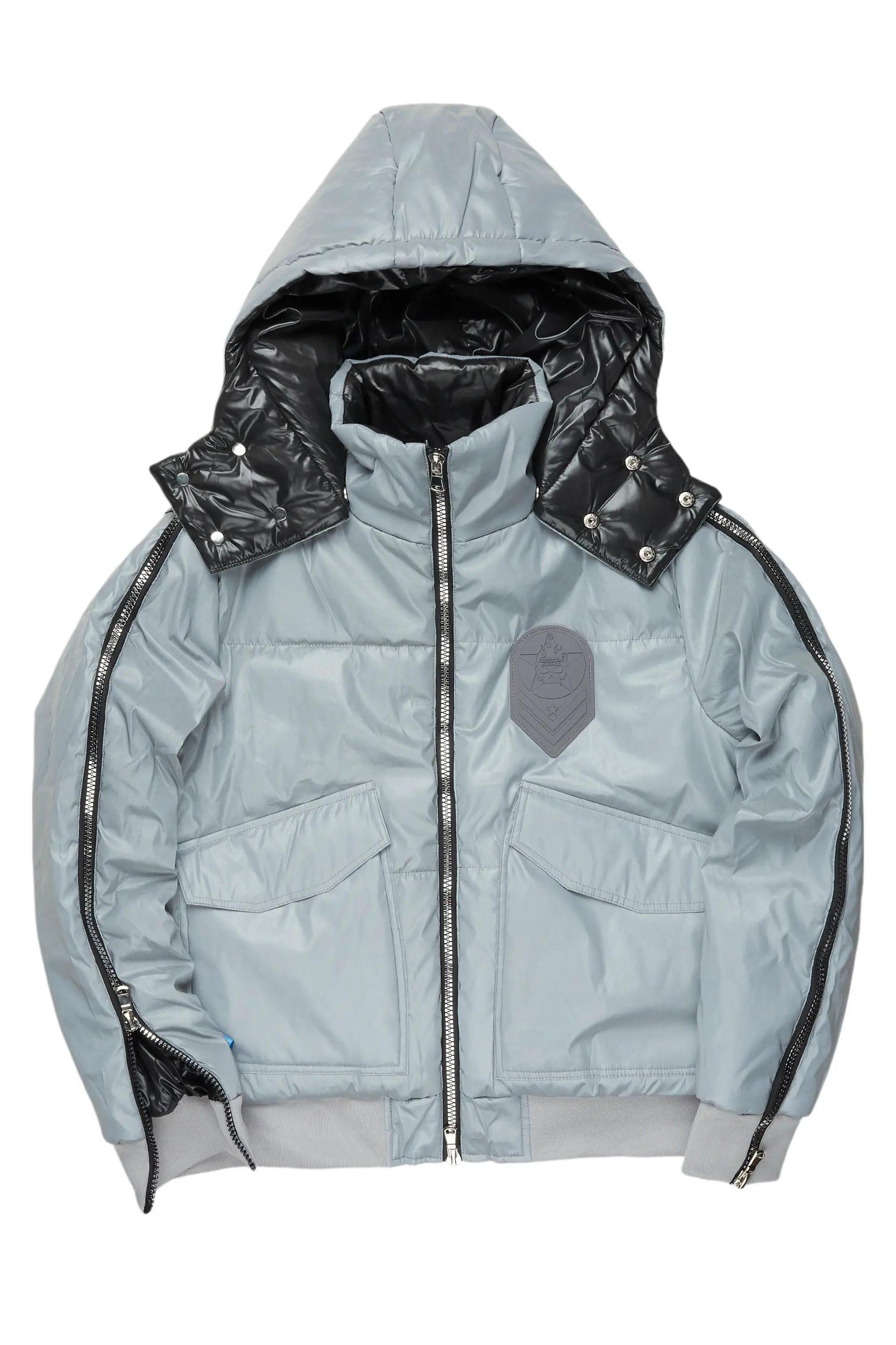 Chin Reflective Puffer Jacket Male Product Image