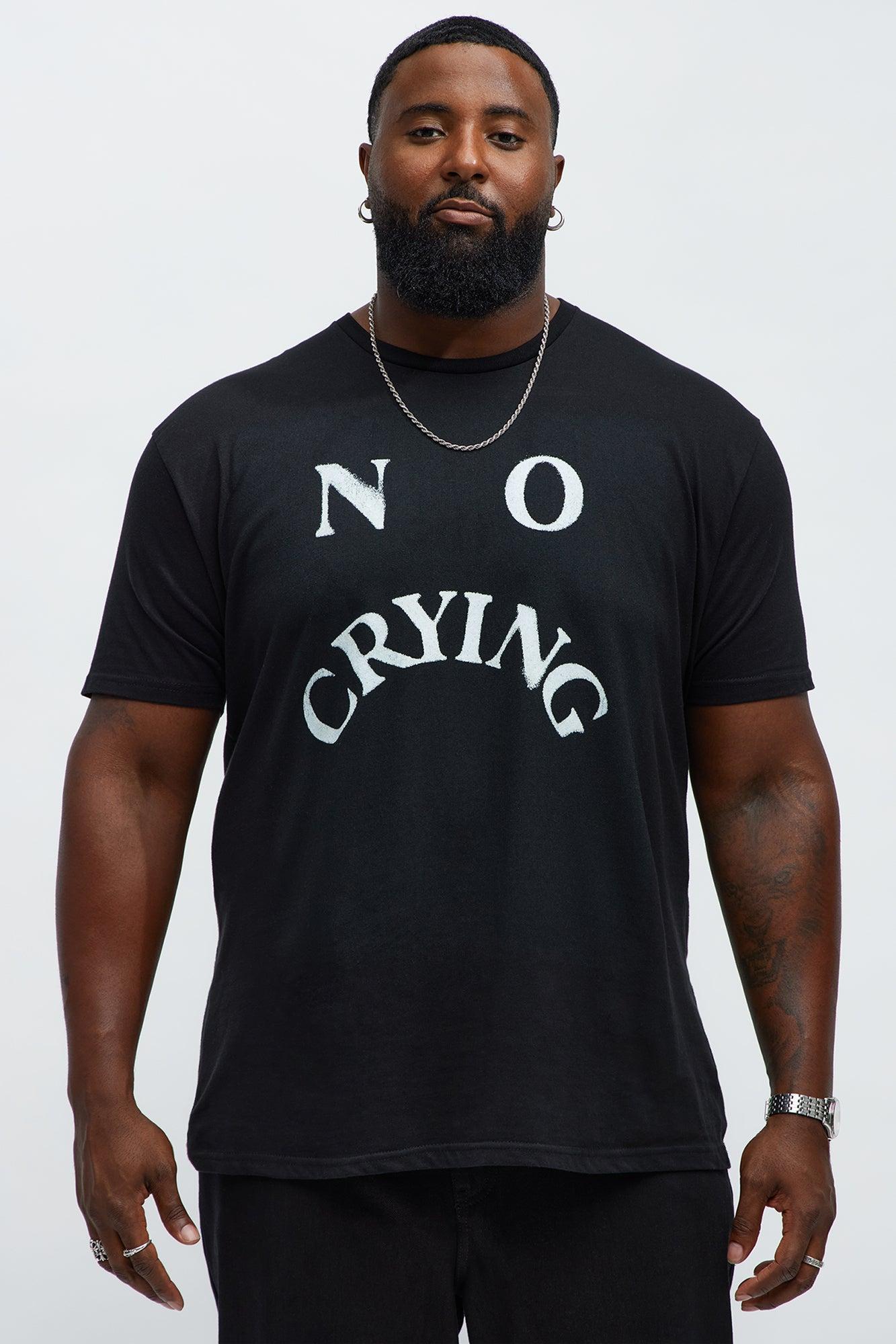 No Crying On The Yacht Short Sleeve Tee - Black Male Product Image