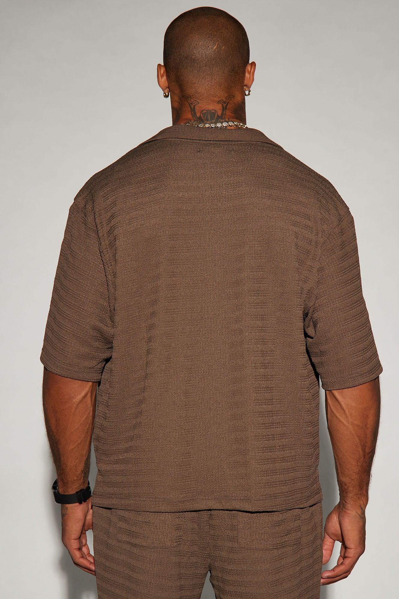 Boca Button Up Shirt - Brown Product Image