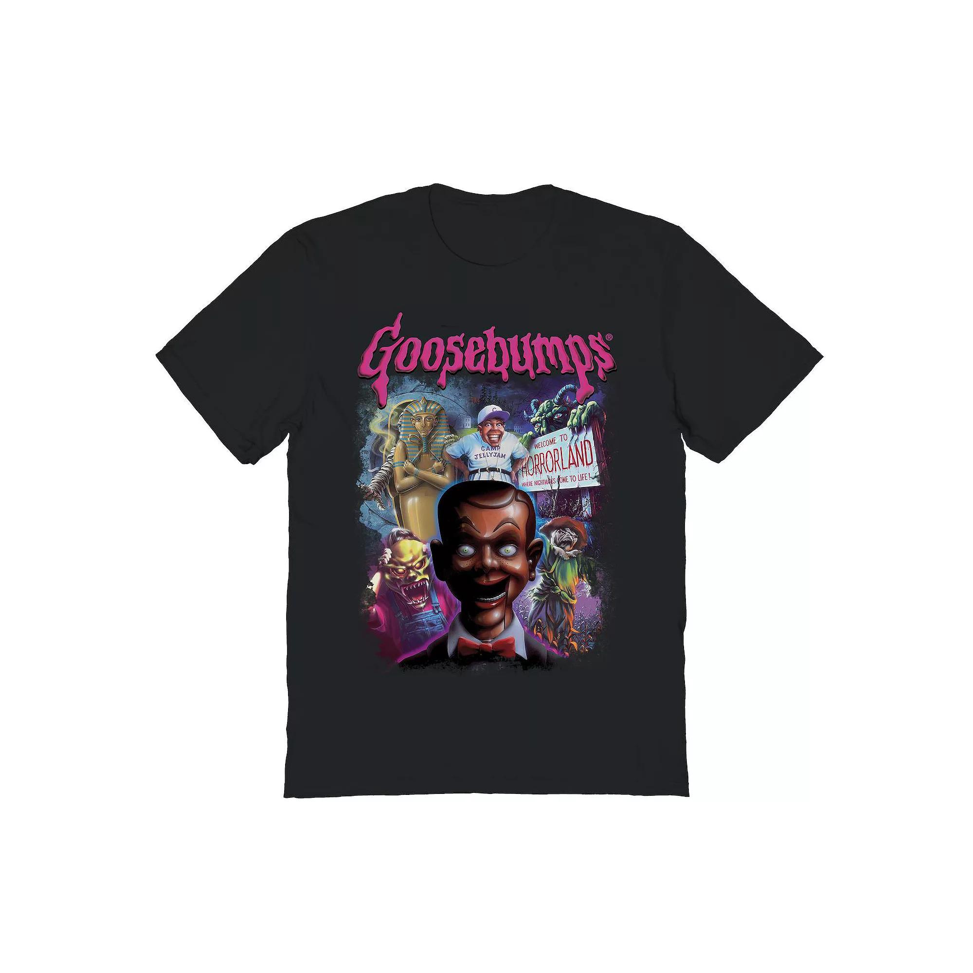 Men's Goosebumps Bootleg Collage Graphic Tee, Size: Medium, Black Product Image