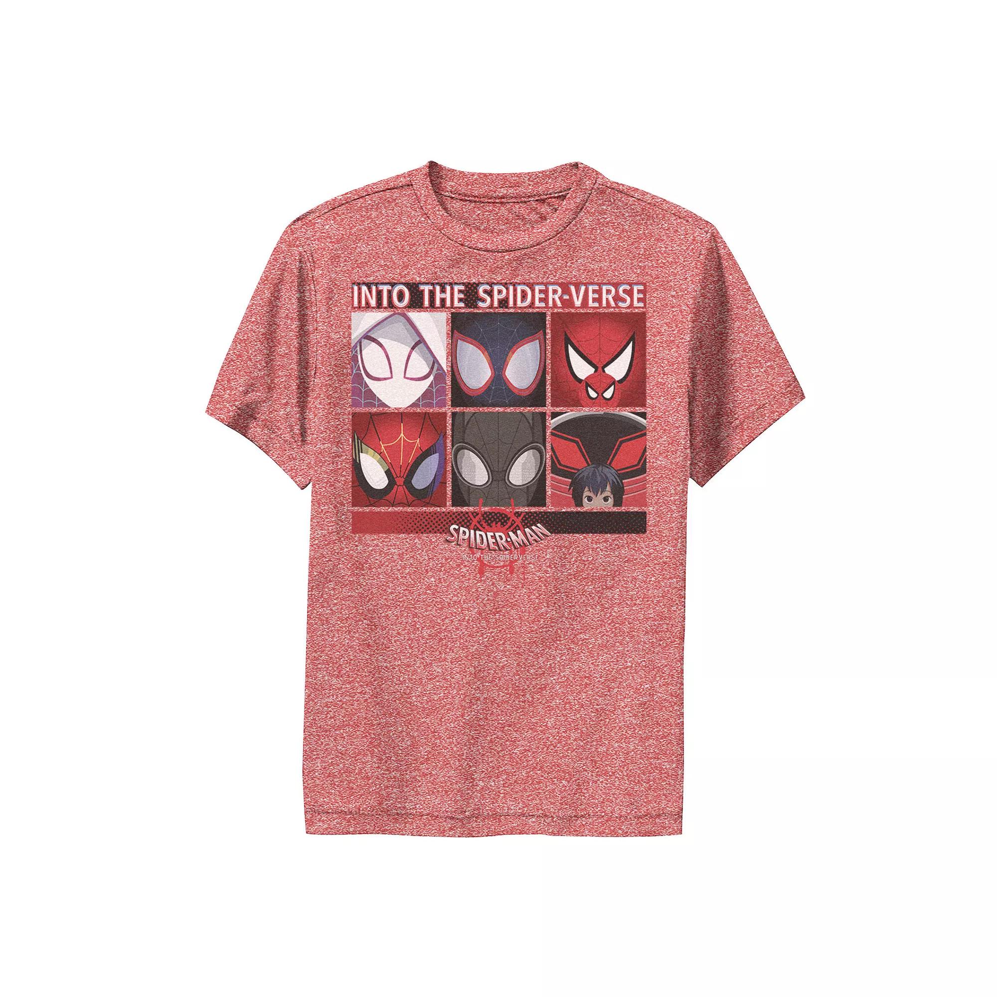 Boys 8-20 Marvel Spider-Man Spiderverse Square Group Premium Tee, Boy's,  Product Image