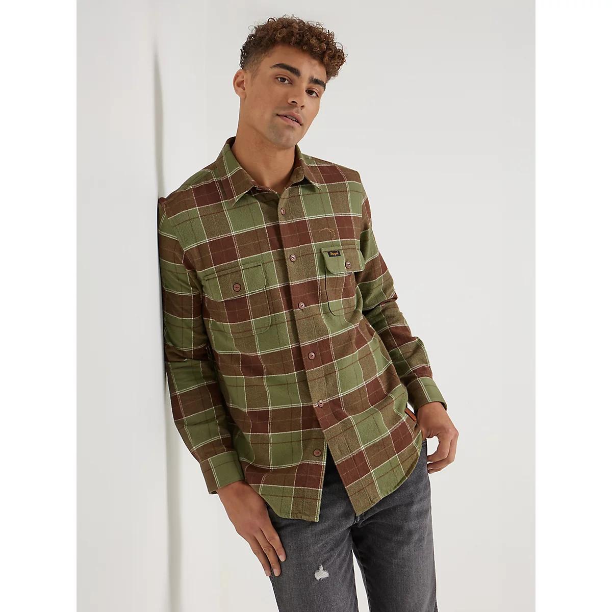 Wrangler x Buffalo Trace™ Men's Flannel Shirt | Men's SHIRTS | Wrangler® Product Image