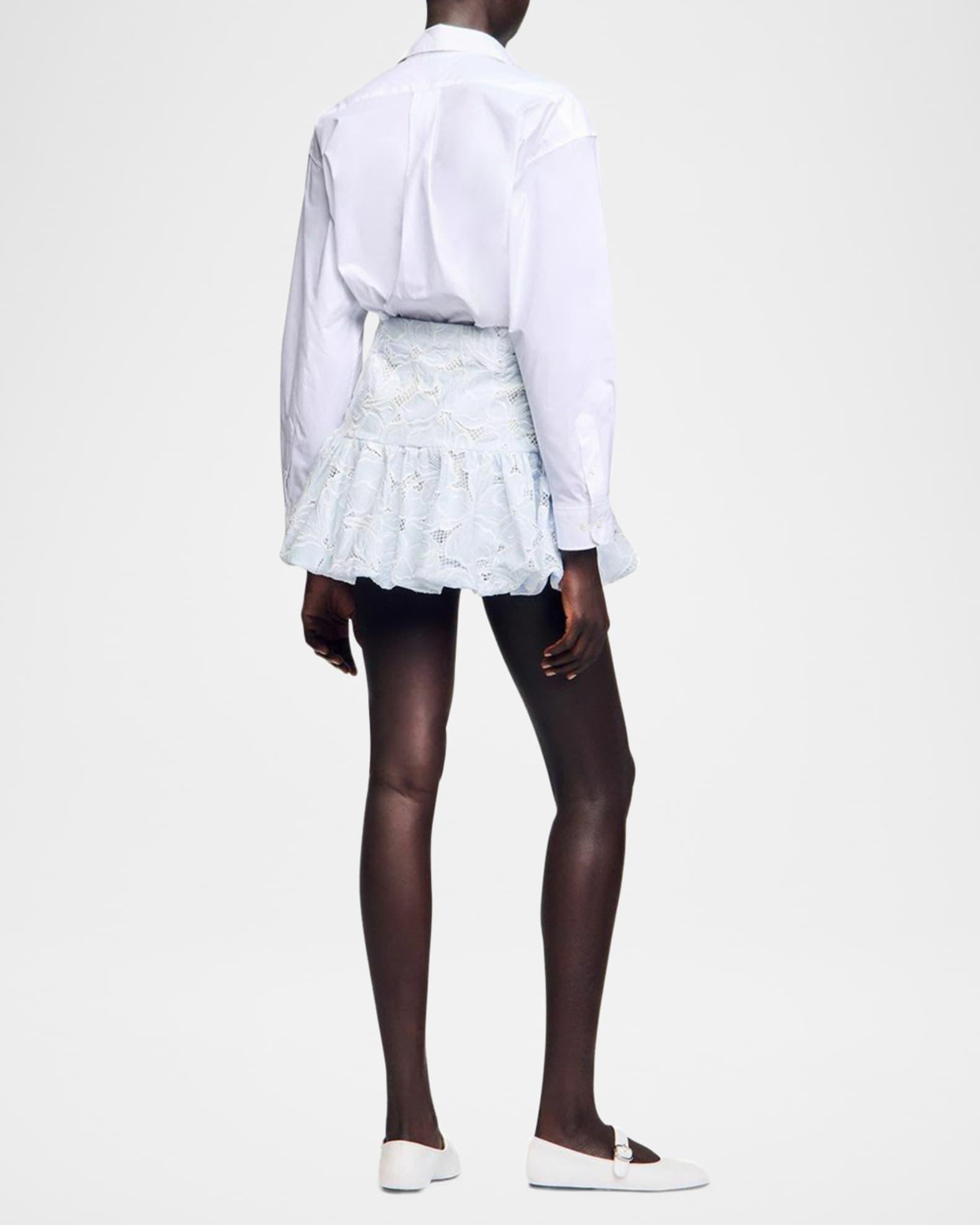 Rosane Floral Embroidered Mini Skirt Product Image