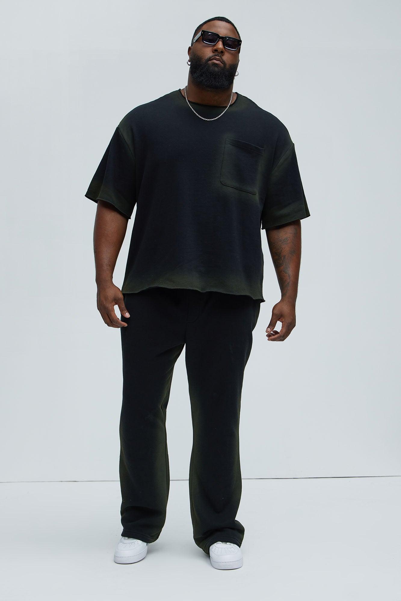 Tyson Blurred Lines Skinny Flare Sweatpants - Black Product Image