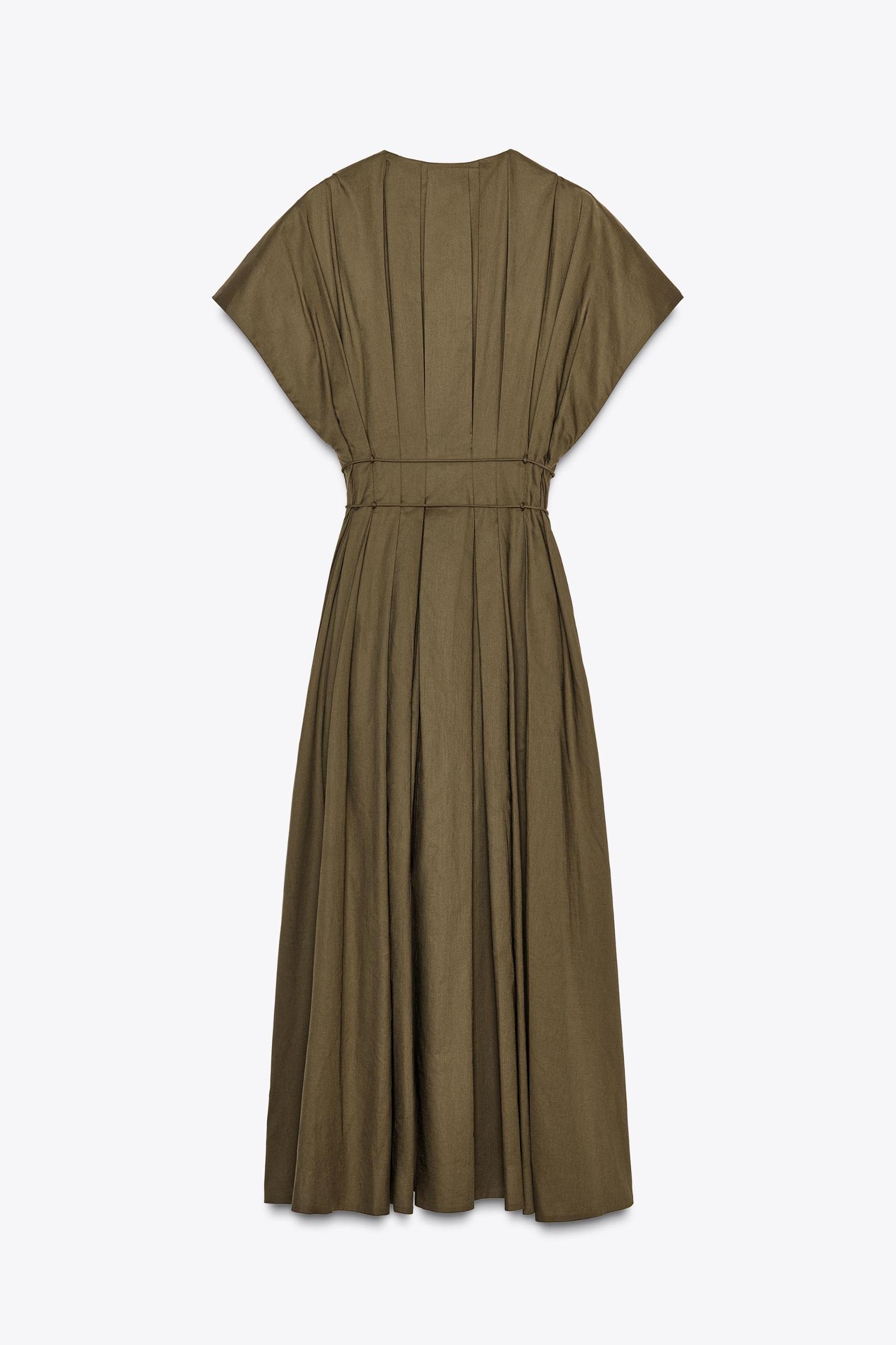ZW COLLECTION PLEATED MIDI DRESS Product Image