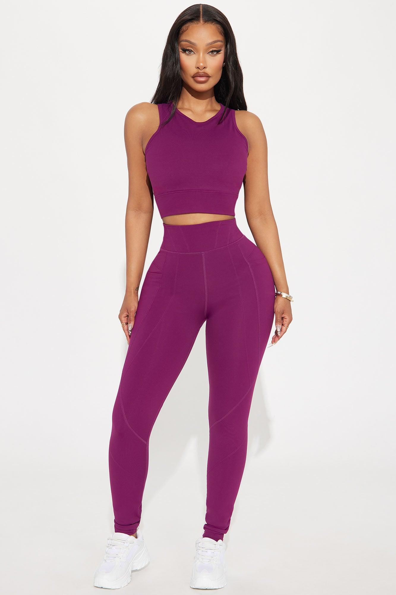 Energy Surge Super Soft Legging - Plum Product Image