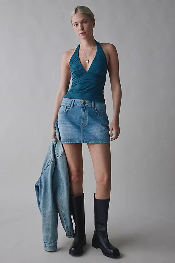 Silence + Noise Club Classic Cropped Halter Top Womens at Urban Outfitters Product Image